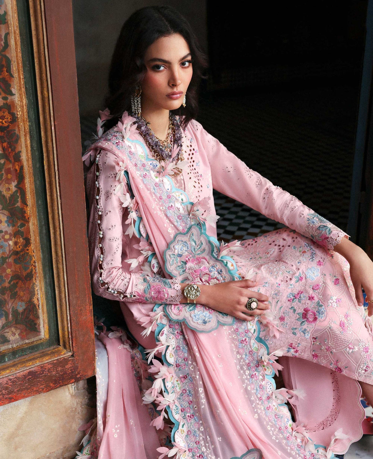 Republic Womenswear | Reine Luxury Lawn 26 | Cecelia by Republic Womenswear - Designer Dress  - Type : Ladies Clothes - Available at Libayah - 100% Original 