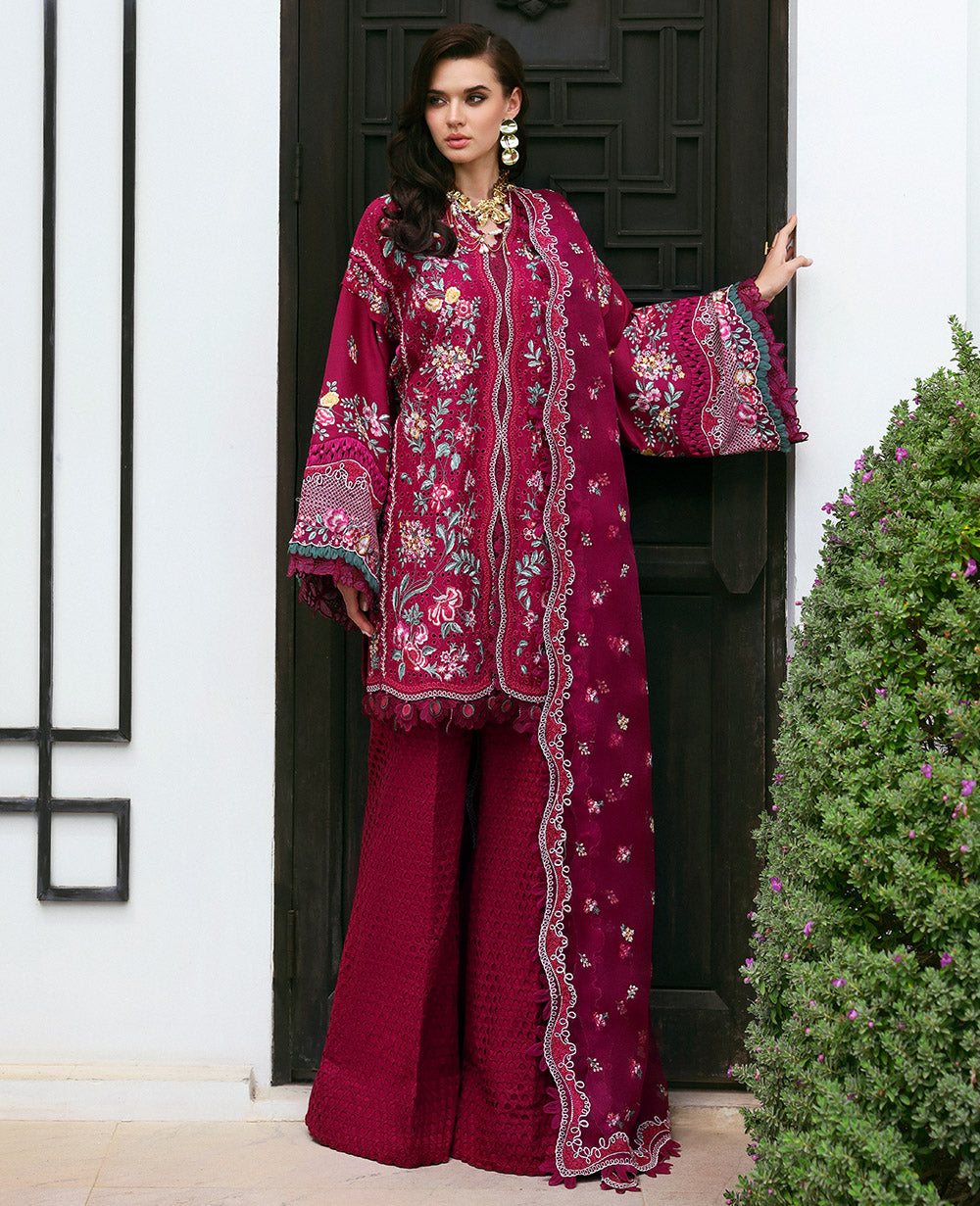 Republic Womenswear | Kalani Eid Luxury Lawn 25 | D2-A - Ayla by Republic Womenswear - Designer Dress - Type: Ladies Clothes - Available at Libayah - 100% Original