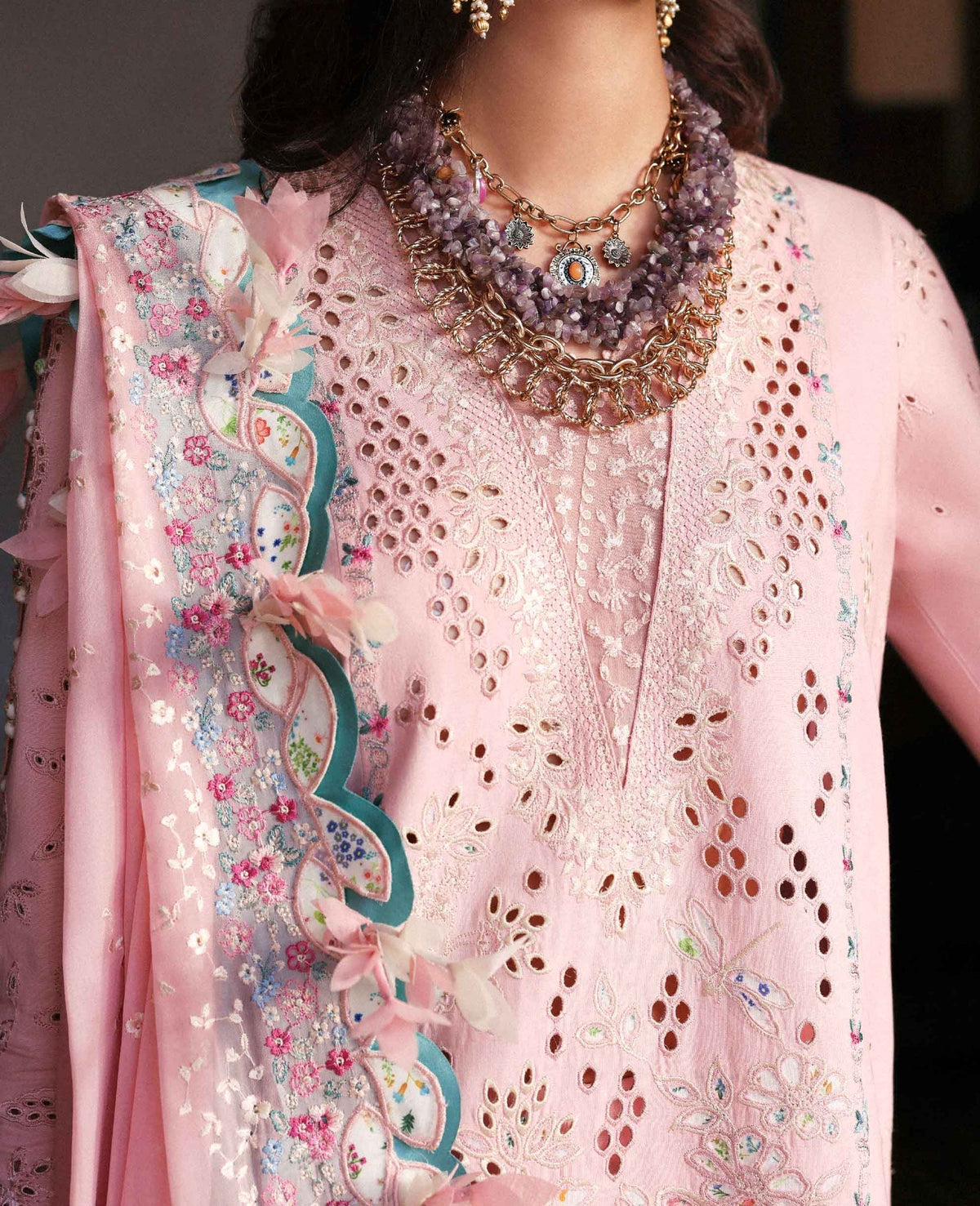Republic Womenswear | Reine Luxury Lawn 26 | Cecelia by Republic Womenswear - Designer Dress  - Type : Ladies Clothes - Available at Libayah - 100% Original 