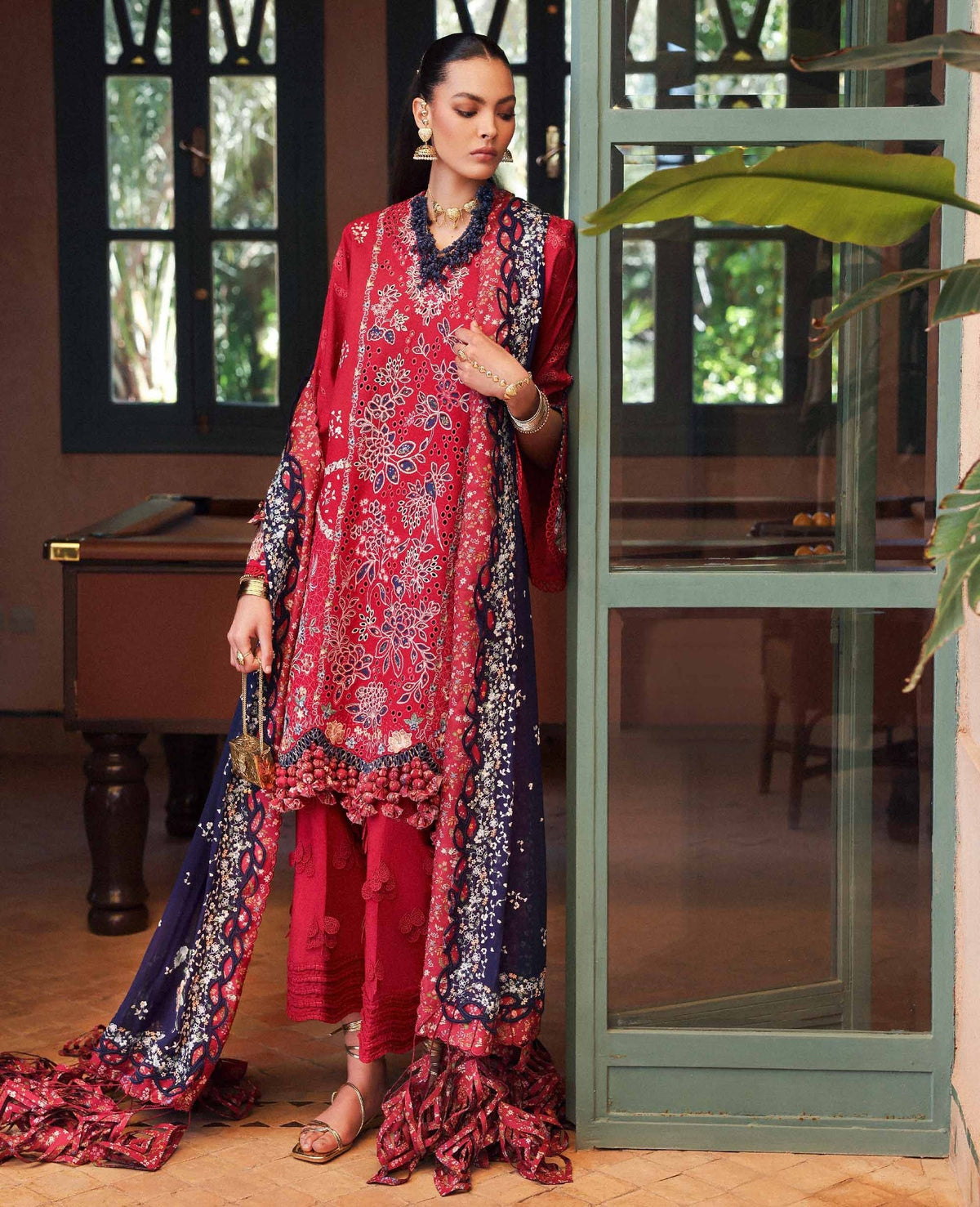 Republic Womenswear | Reine Luxury Lawn 26 | Belle Rosee by Republic Womenswear - Designer Dress  - Type : Ladies Clothes - Available at Libayah - 100% Original 