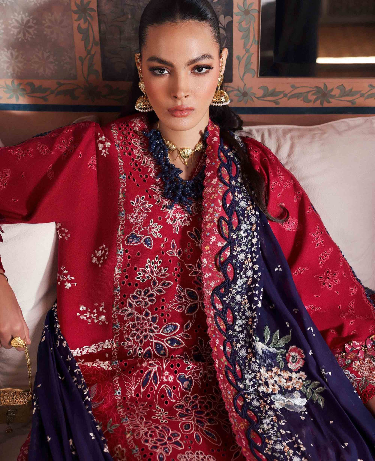 Republic Womenswear | Reine Luxury Lawn 26 | Belle Rosee by Republic Womenswear - Designer Dress  - Type : Ladies Clothes - Available at Libayah - 100% Original 