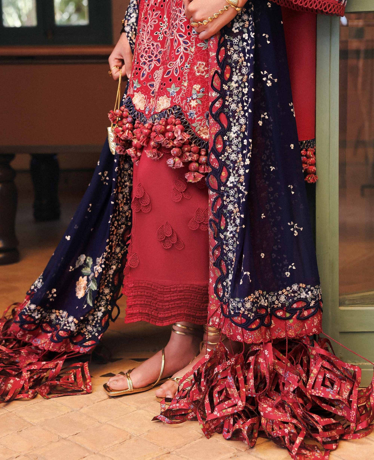 Republic Womenswear | Reine Luxury Lawn 26 | Belle Rosee by Republic Womenswear - Designer Dress  - Type : Ladies Clothes - Available at Libayah - 100% Original 