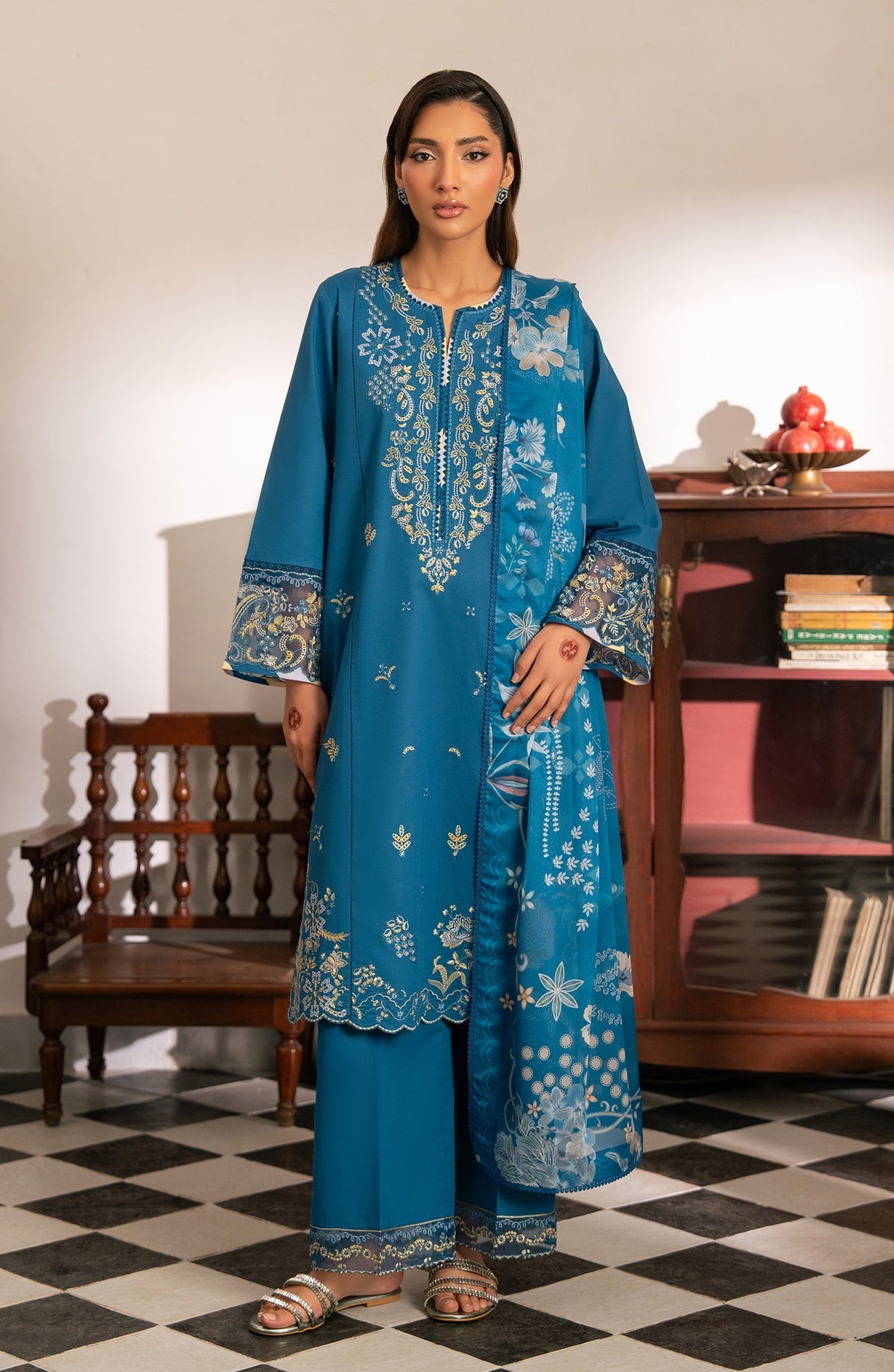 Seran | Luxury Lawn |Sahar by Seran - Designer Dress  - Type : Ladies Clothes - Available at Libayah - 100% Original 
