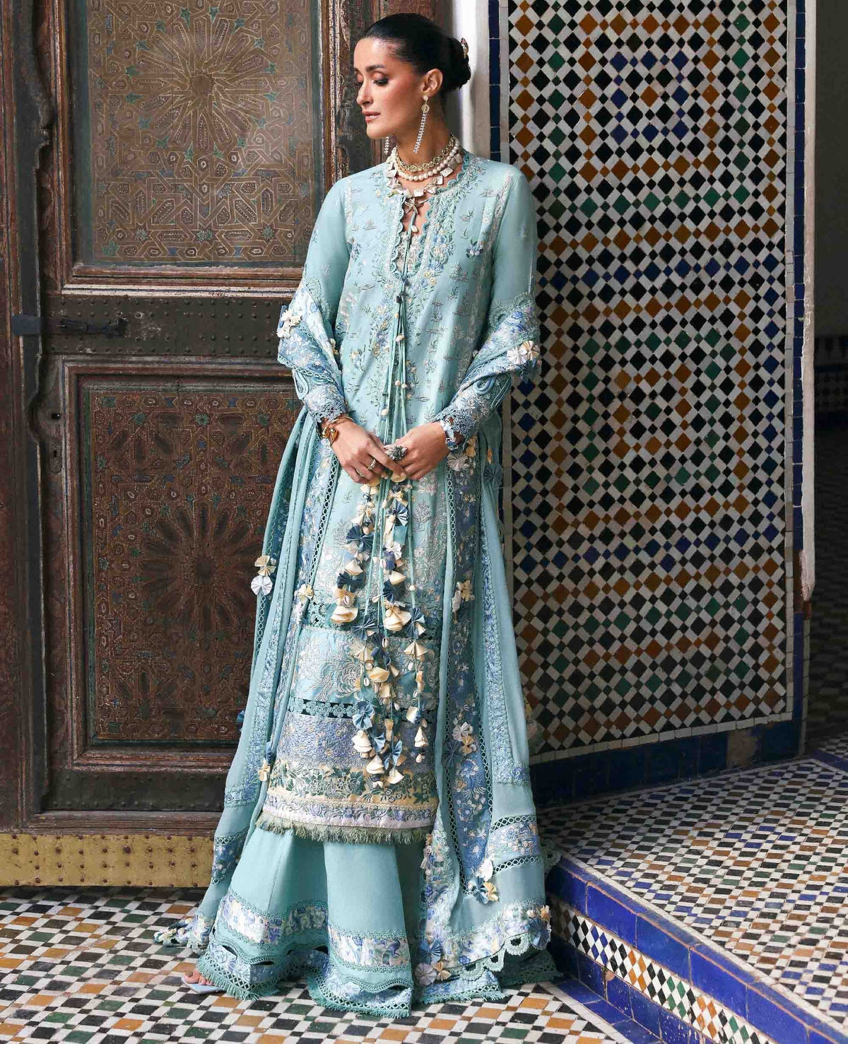 Republic Womenswear | Reine Luxury Lawn 26 | Lilas by Republic Womenswear - Designer Dress  - Type : Ladies Clothes - Available at Libayah - 100% Original 