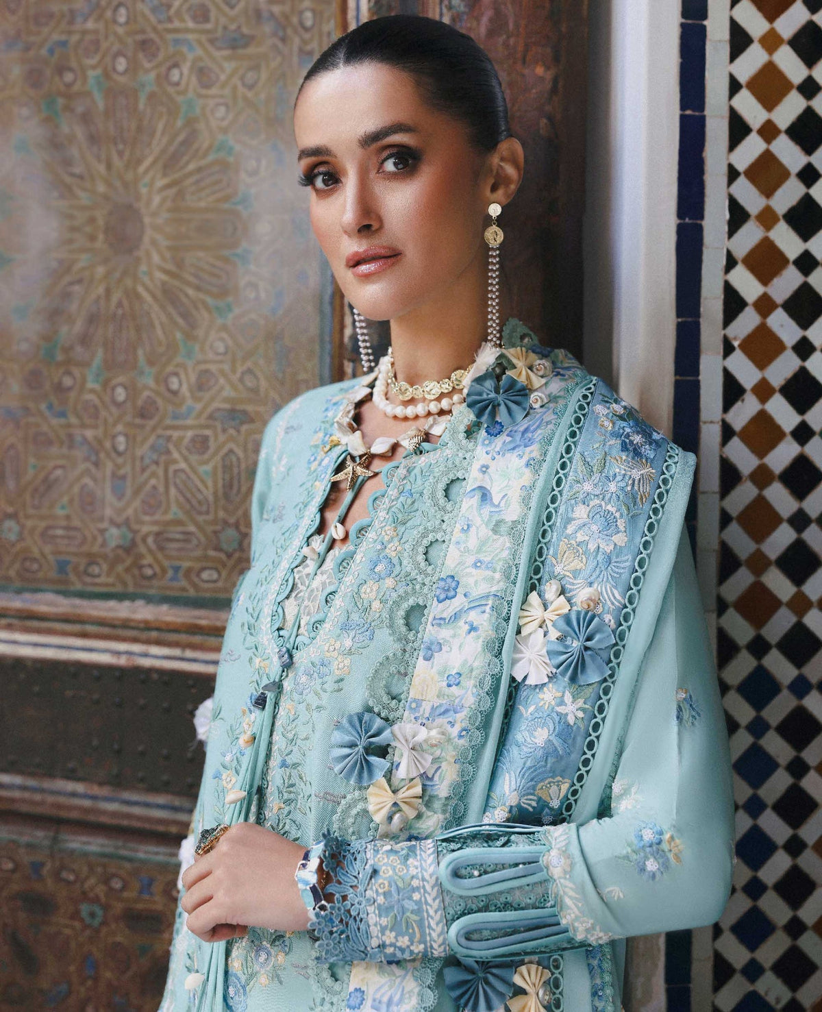 Republic Womenswear | Reine Luxury Lawn 26 | Lilas by Republic Womenswear - Designer Dress  - Type : Ladies Clothes - Available at Libayah - 100% Original 