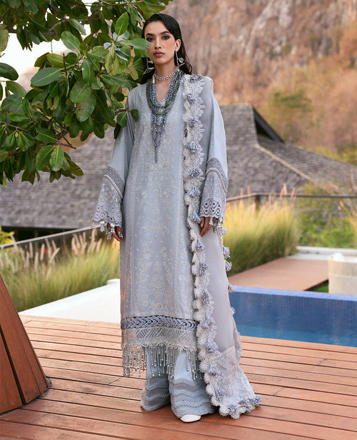 Republic Womenswear | Kalani Eid Luxury Lawn 25 | D3-B - Sitara by Republic Womenswear - Designer Dress - Type: Ladies Clothes - Available at Libayah - 100% Original