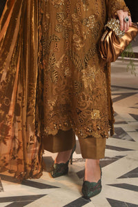 Maria B | Royale Tea Affair | MPC-26-205-Mustard by Maria B - Designer Dress  - Type : Ladies Clothes - Available at Libayah - 100% Original 