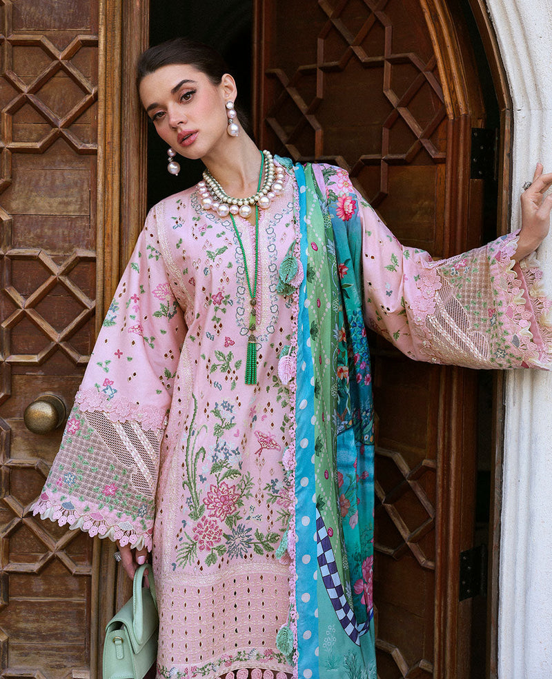 Republic Womenswear | Kalani Eid Luxury Lawn 25 | D5-A - Meher by Republic Womenswear - Designer Dress - Type: Ladies Clothes - Available at Libayah - 100% Original