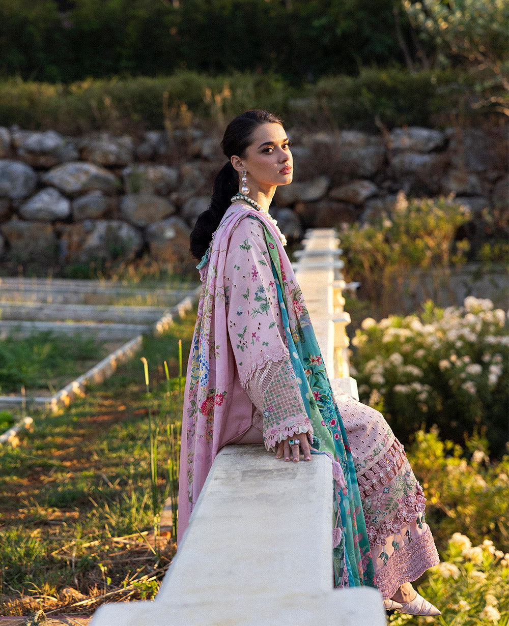Republic Womenswear | Kalani Eid Luxury Lawn 25 | D5-A - Meher by Republic Womenswear - Designer Dress - Type: Ladies Clothes - Available at Libayah - 100% Original