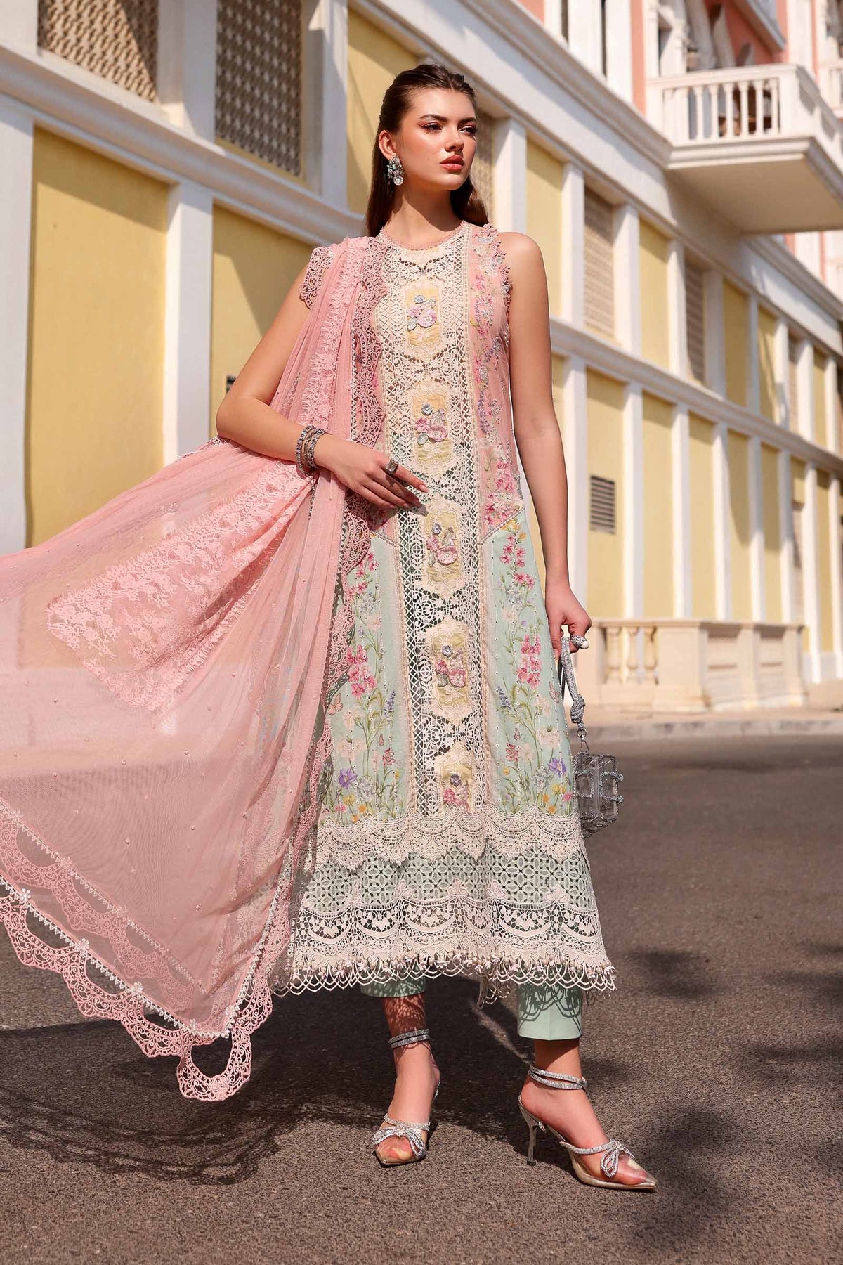 Maria B | Lawn 26 | D-2606-A - by Libayah - Registered Vendor of : Maria B - 100% Original Designer Dress