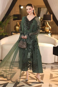 Maria B | Royale Tea Affair | MPC-26-207-Pine Green by Maria B - Designer Dress  - Type : Ladies Clothes - Available at Libayah - 100% Original 