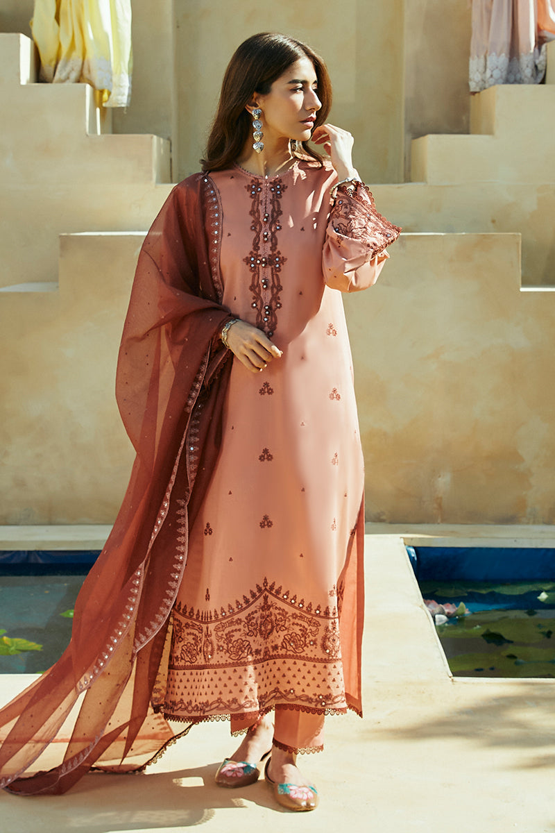 Cross Stitch | Premium Lawn 24 | ARID SAND
