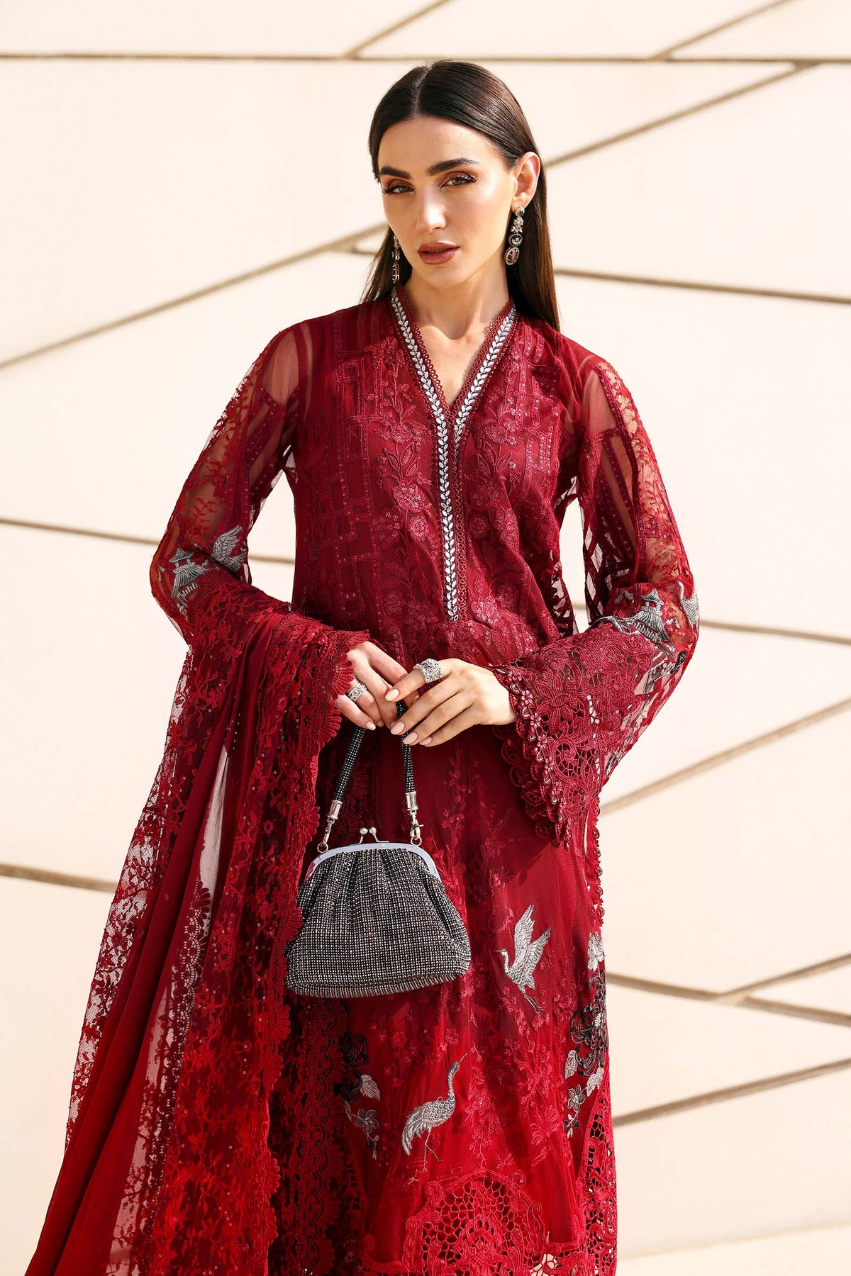 Maria B | Lawn 26 | D-2607-A - by Libayah - Registered Vendor of : Maria B - 100% Original Designer Dress