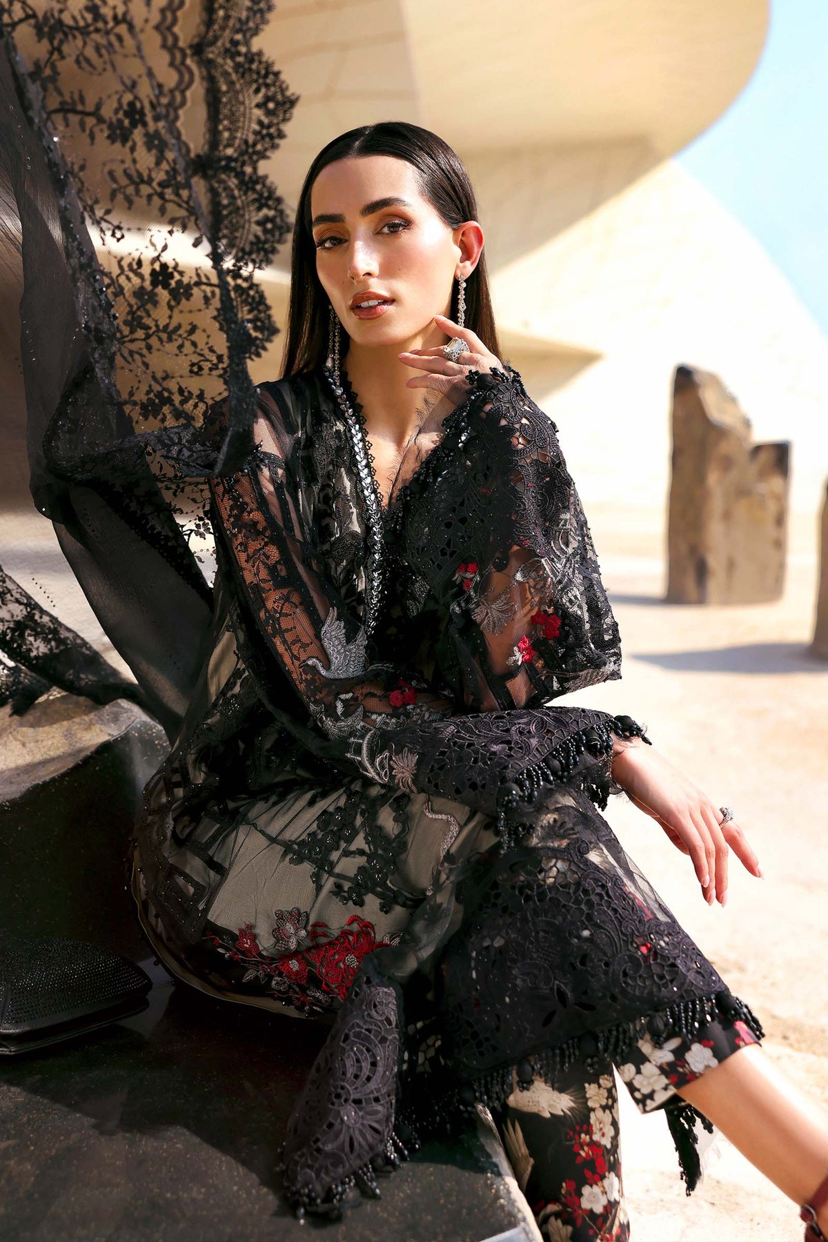 Maria B | Lawn 26 | D-2607-B - by Libayah - Registered Vendor of : Maria B - 100% Original Designer Dress