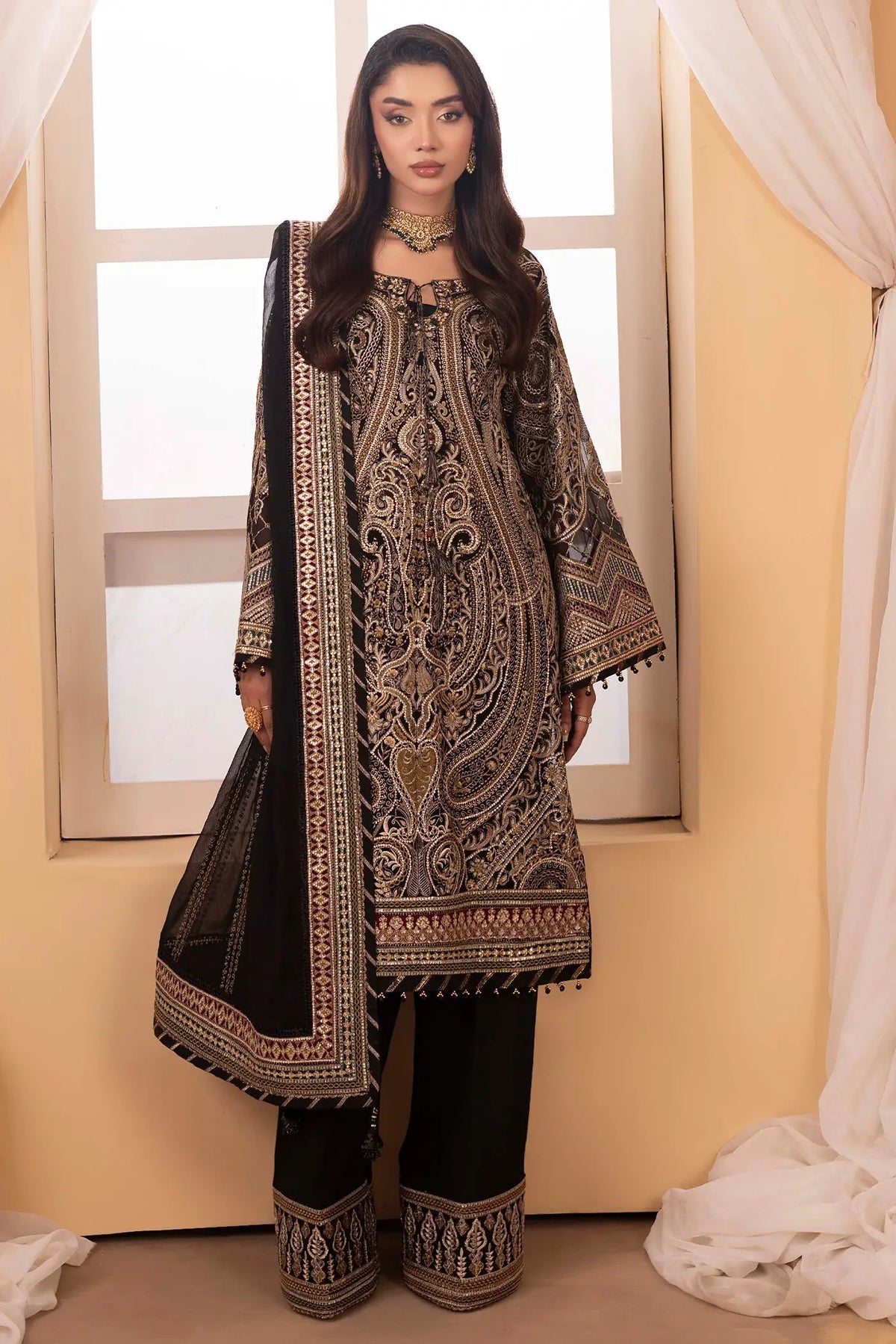 Adans Libas | Barroco Formals 25 | Barroco 1556 by Adans Libas - Designer Dress - Type : Ladies Clothes - Available at Libayah - 100% Original 