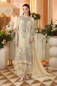 Maria B | Royale Tea Affair | MPC-26-208-Pastle Sunshine by Maria B - Designer Dress  - Type : Ladies Clothes - Available at Libayah - 100% Original 