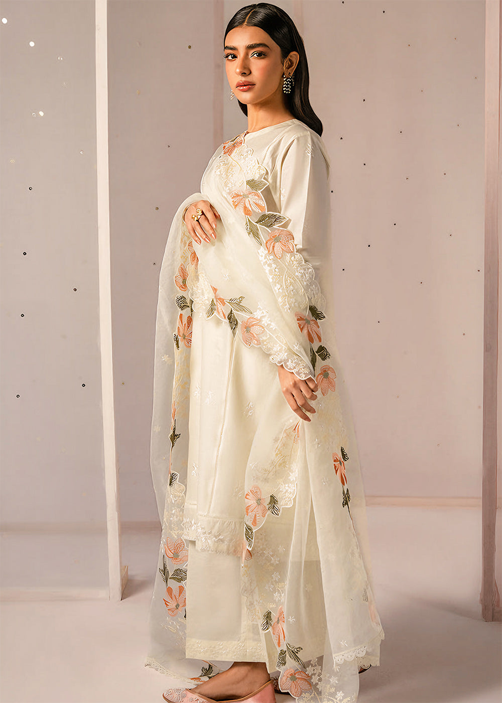 Cross Stitch | Mahiri Embroidered Lawn 24 | MINTY MIST