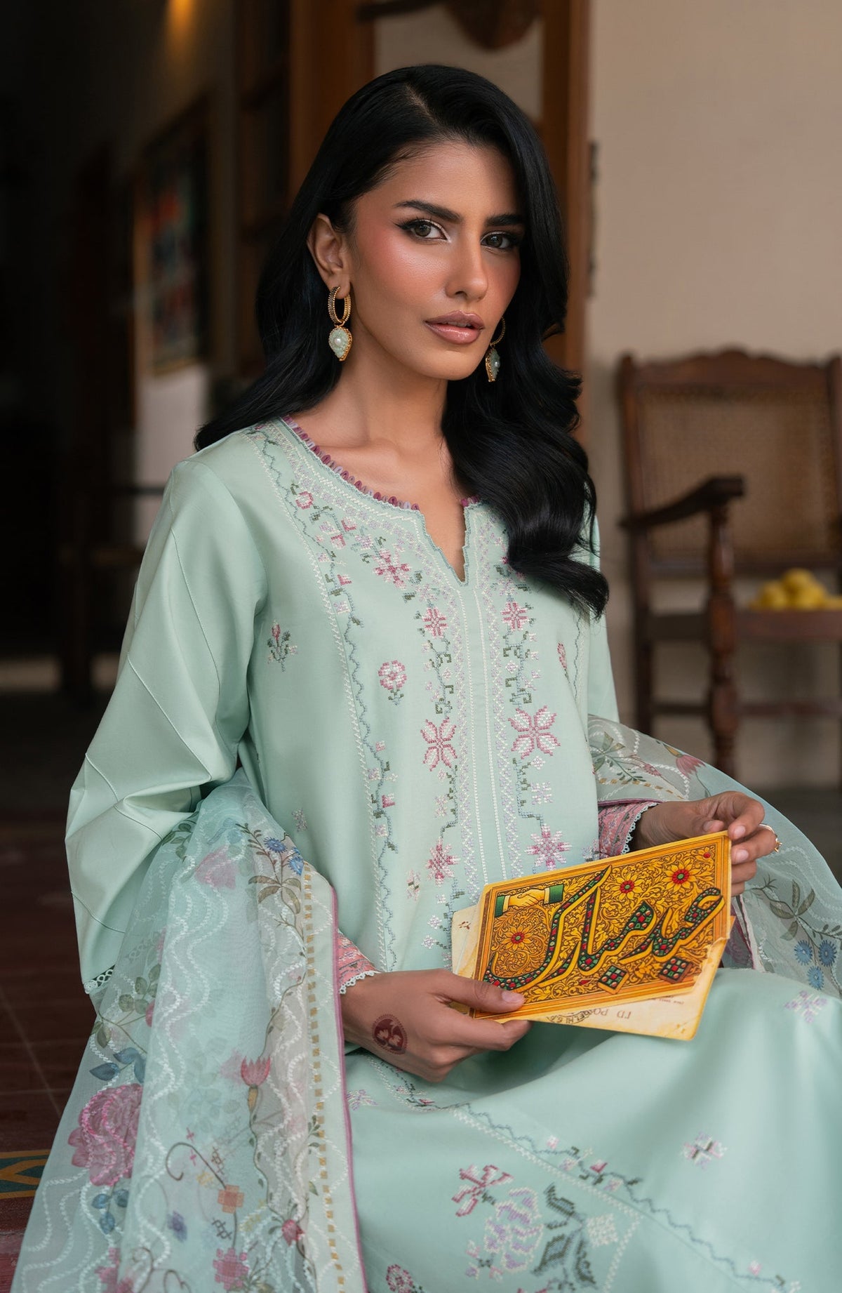 Seran | Luxury Lawn | Abeer by Seran - Designer Dress  - Type : Ladies Clothes - Available at Libayah - 100% Original 