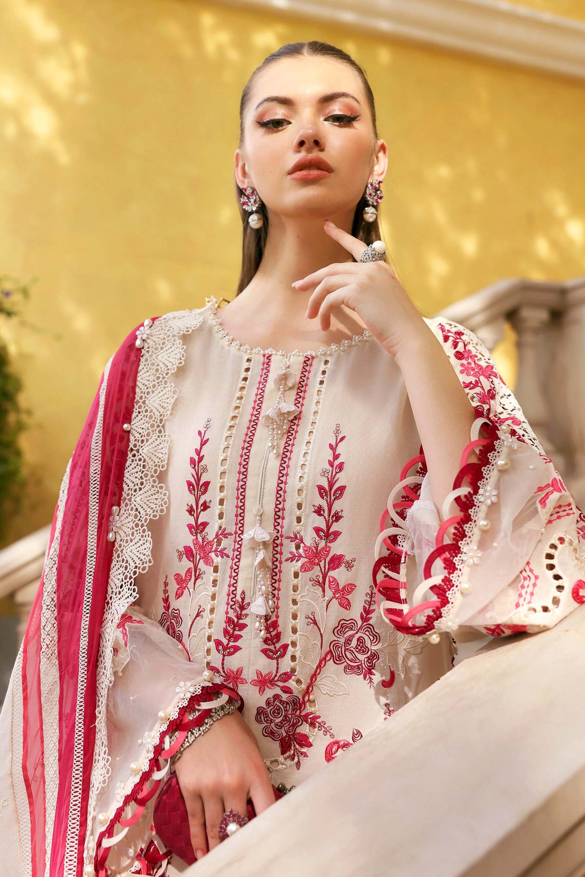 Maria B | Lawn 26 | D-2609-A - by Libayah - Registered Vendor of : Maria B - 100% Original Designer Dress