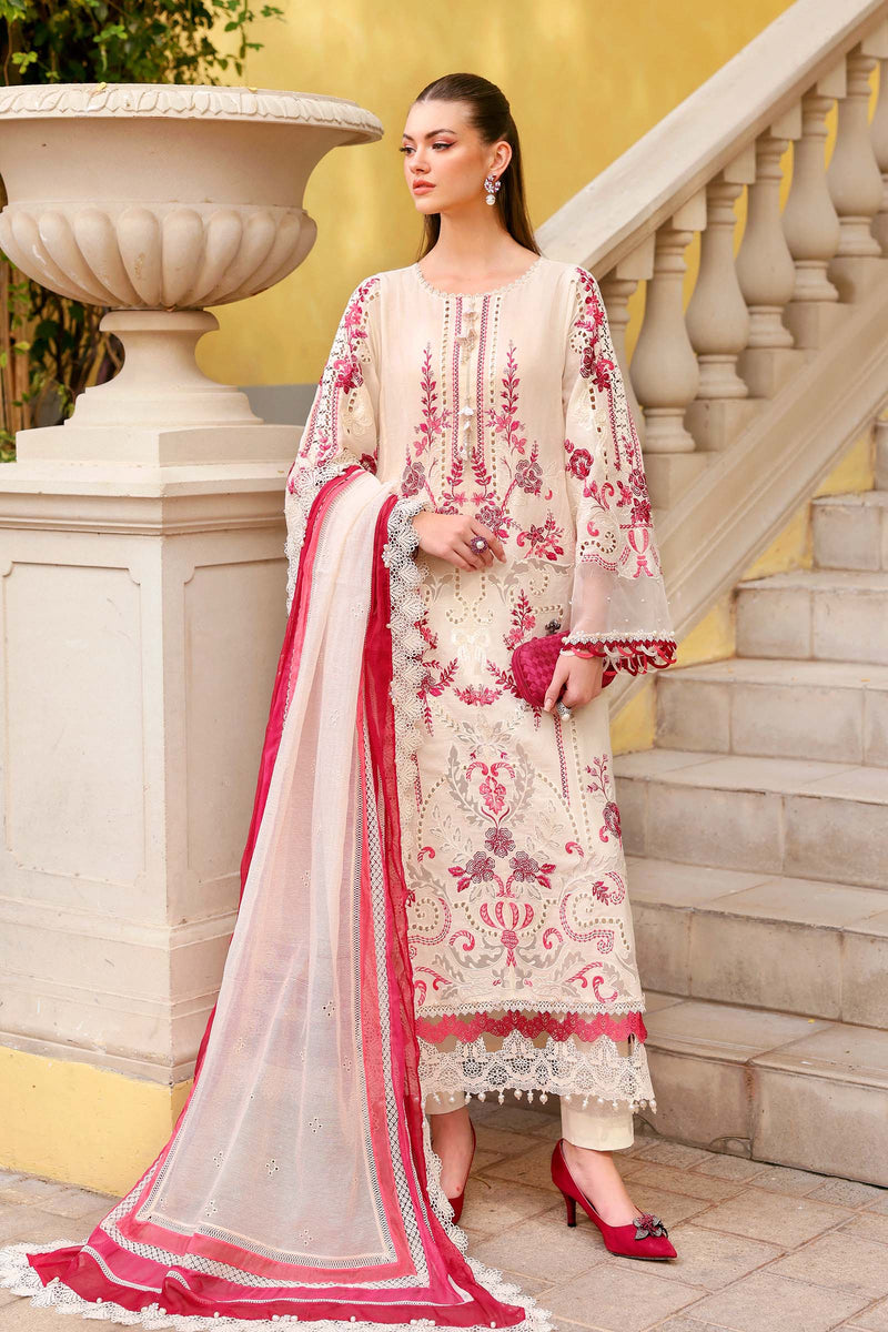 Maria B | Lawn 26 | D-2609-A - by Libayah - Registered Vendor of : Maria B - 100% Original Designer Dress