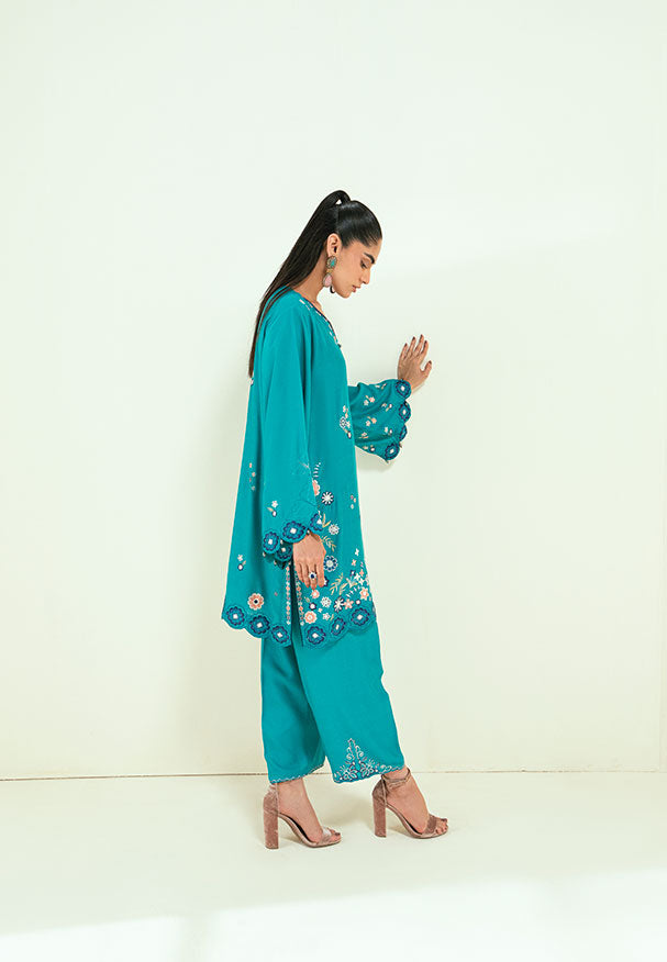 Dhanak | Signature Pret | SS25DA-2699 C-GREEN by Dhanak - Designer Dress - Type: Ladies Clothes - Available at Libayah - 100% Original
