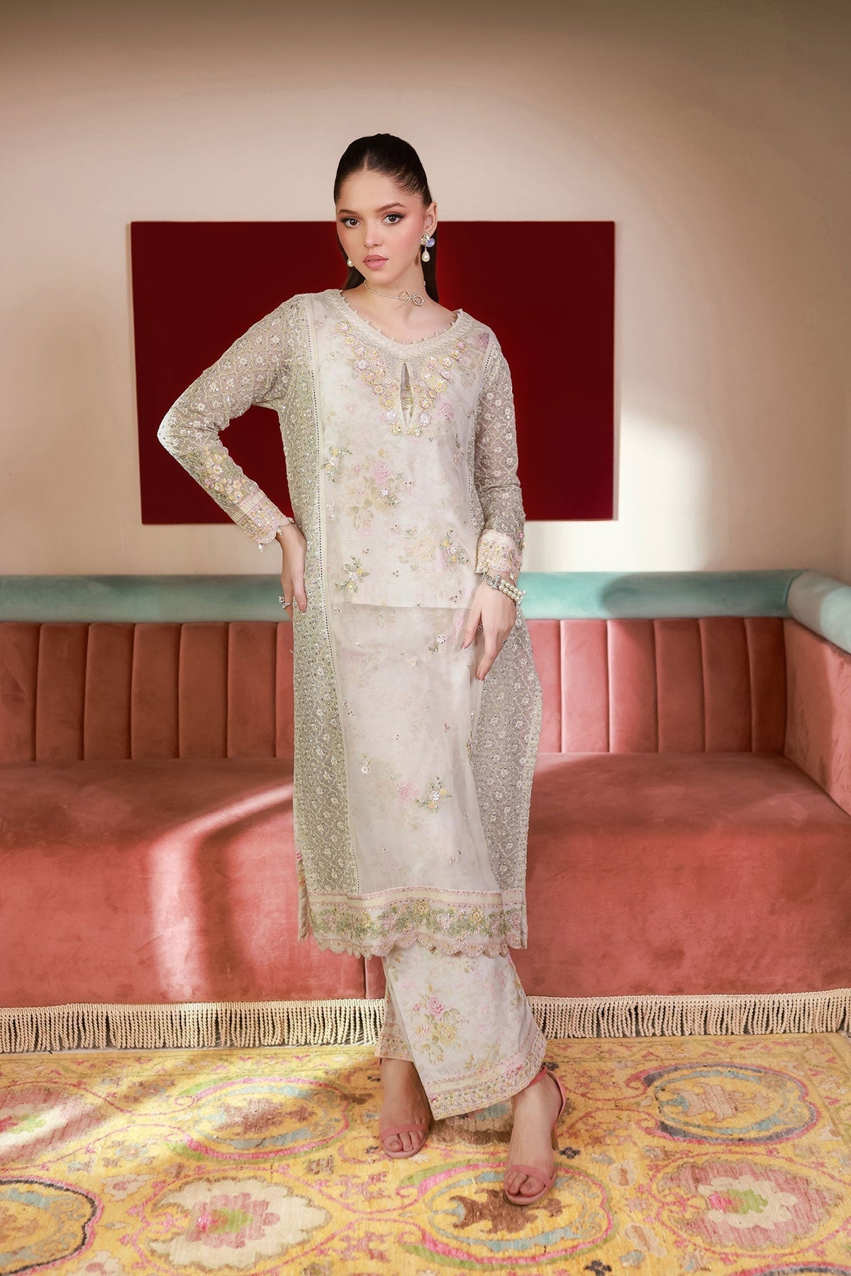 Dhanak | Chiffon Pret | SS25DA-2711 by Dhanak - Designer Dress - Type: Ladies Clothes - Available at Libayah - 100% Original