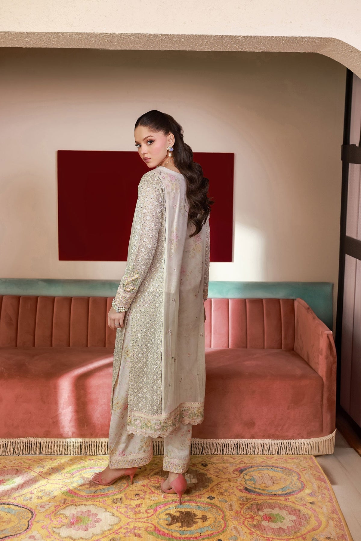 Dhanak | Chiffon Pret | SS25DA-2711 by Dhanak - Designer Dress - Type: Ladies Clothes - Available at Libayah - 100% Original