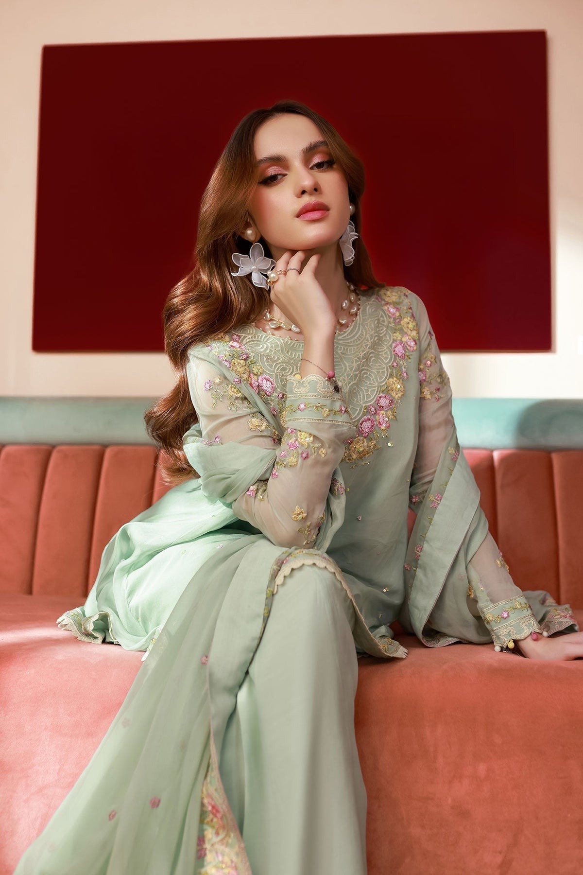 Dhanak | Chiffon Pret | SS25DA-2712 by Dhanak - Designer Dress - Type: Ladies Clothes - Available at Libayah - 100% Original