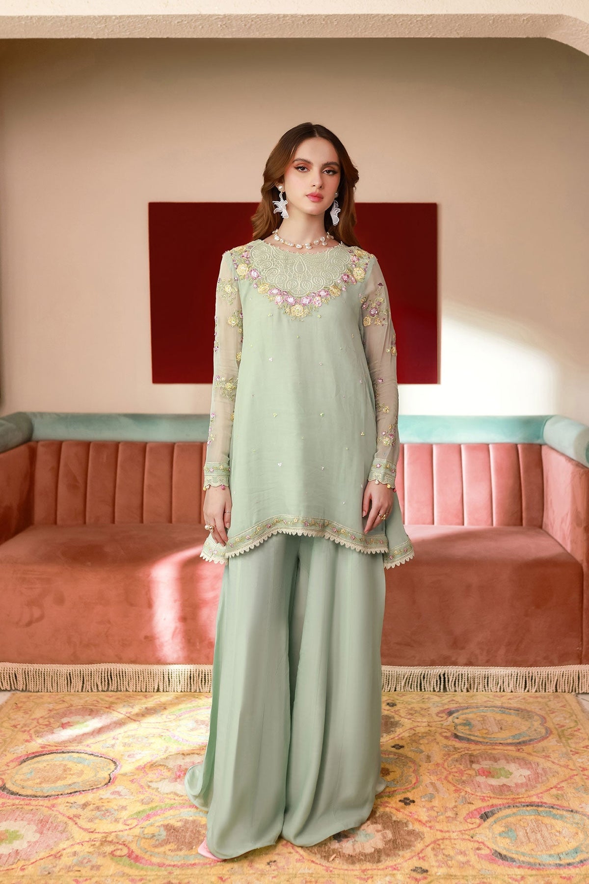 Dhanak | Chiffon Pret | SS25DA-2712 by Dhanak - Designer Dress - Type: Ladies Clothes - Available at Libayah - 100% Original