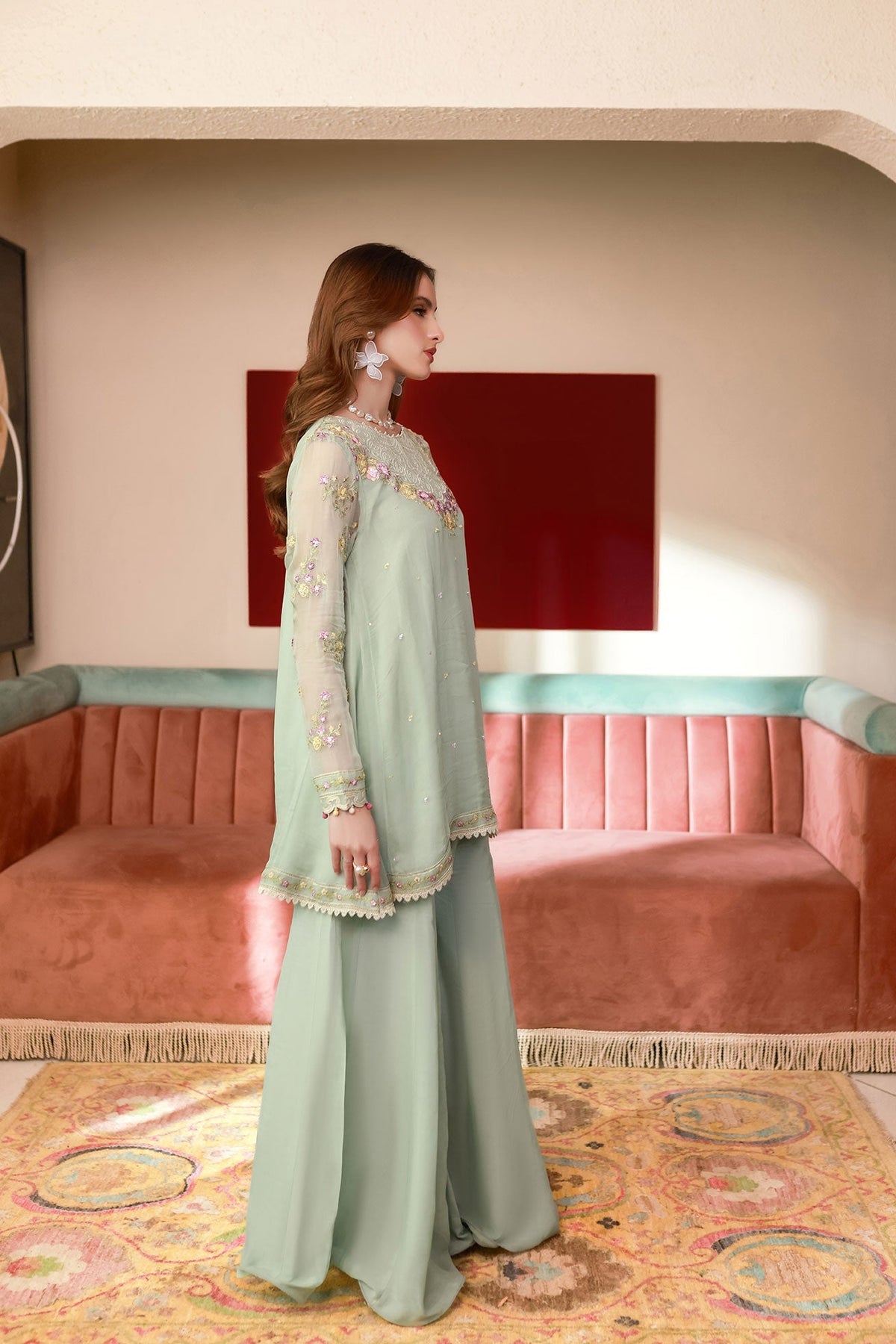 Dhanak | Chiffon Pret | SS25DA-2712 by Dhanak - Designer Dress - Type: Ladies Clothes - Available at Libayah - 100% Original