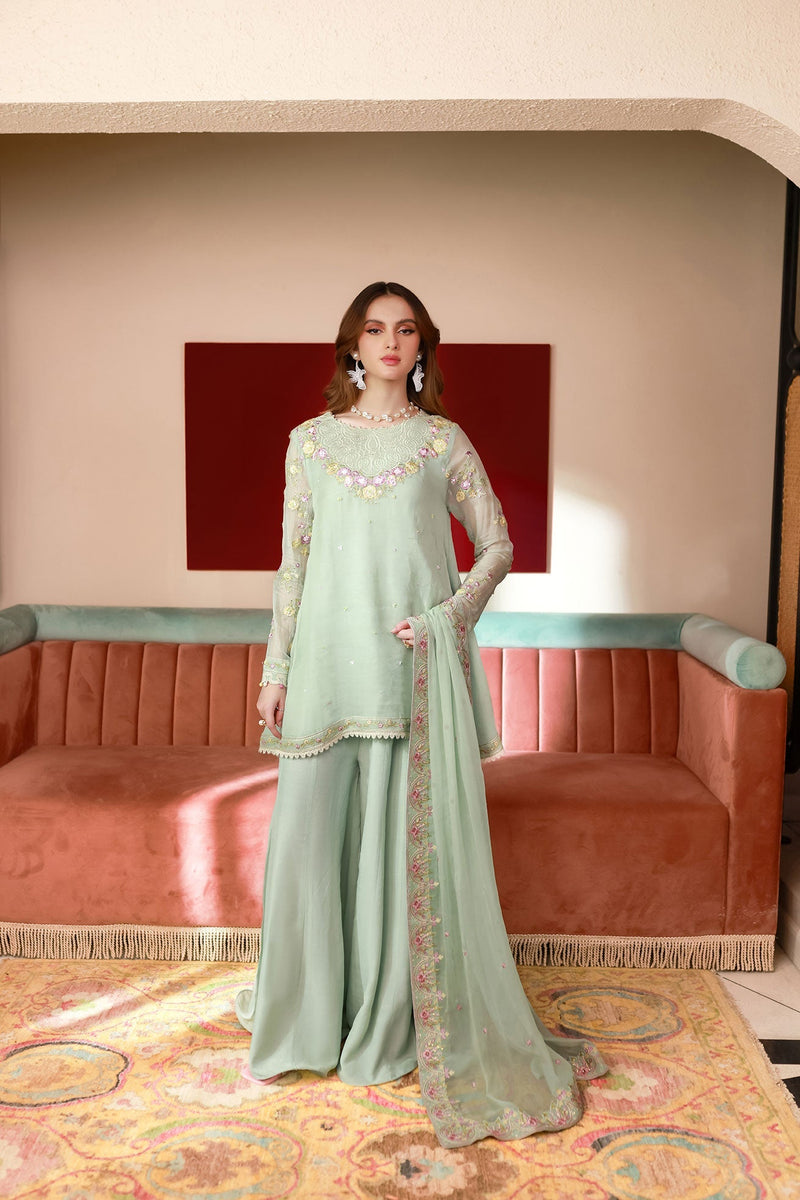 Dhanak | Chiffon Pret | SS25DA-2712 by Dhanak - Designer Dress - Type: Ladies Clothes - Available at Libayah - 100% Original