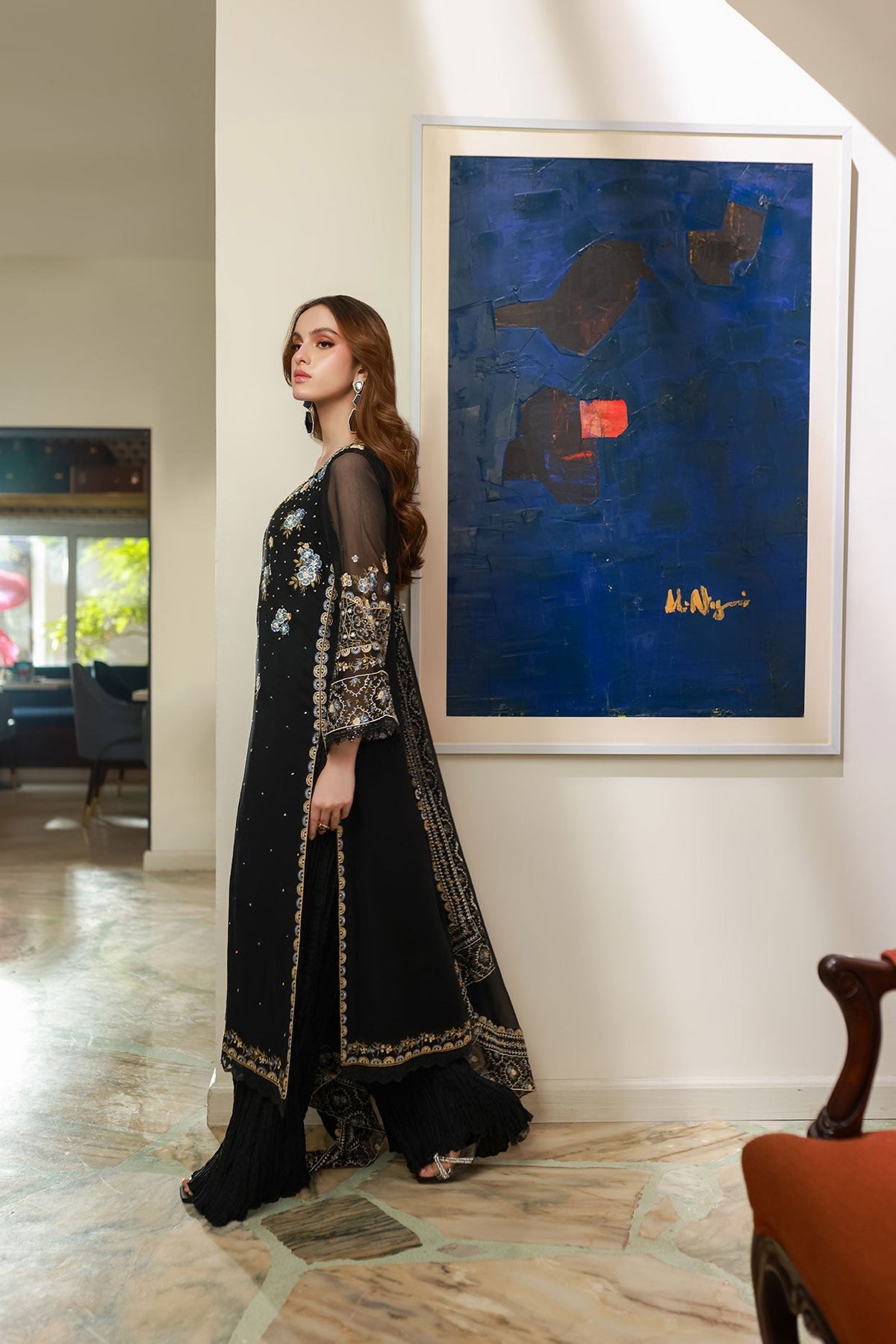 Dhanak | Chiffon Pret | SS25DA-2720 by Dhanak - Designer Dress - Type: Ladies Clothes - Available at Libayah - 100% Original