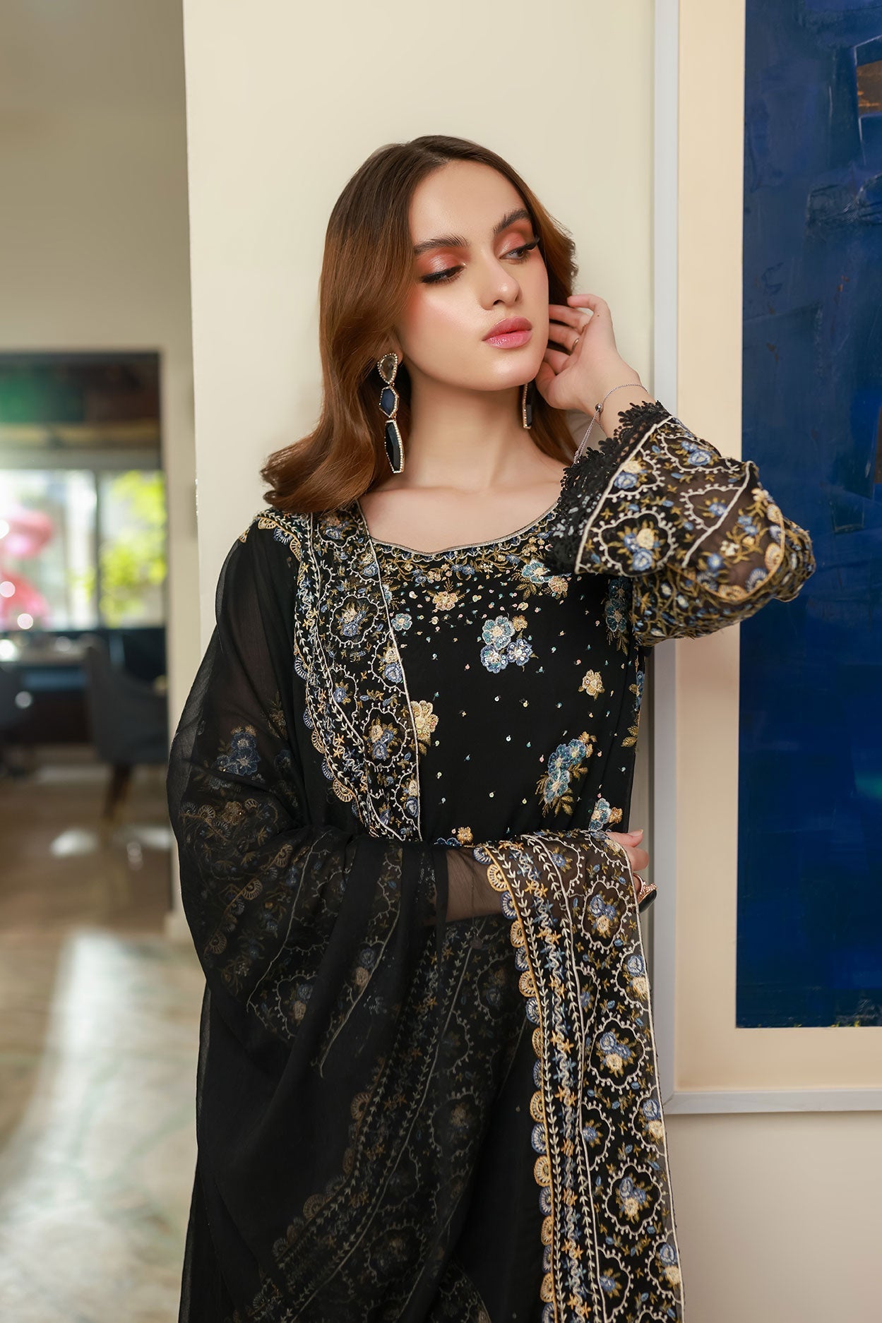 Dhanak | Chiffon Pret | SS25DA-2720 by Dhanak - Designer Dress - Type: Ladies Clothes - Available at Libayah - 100% Original