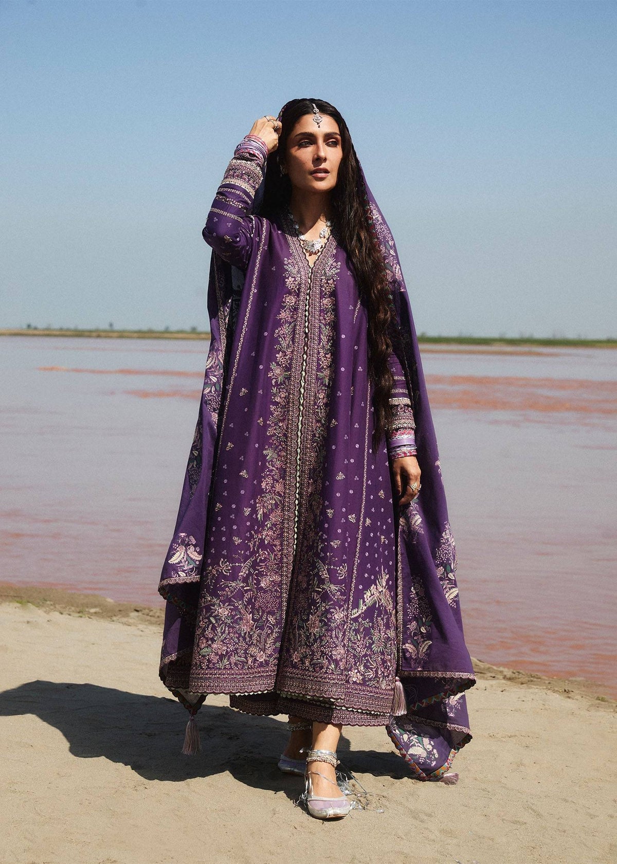 Hussain Rehar | Surkh Eid Pret'25 | Gulistaan by Hussain Rehar - Designer Dress  - Type : Ladies Clothes - Available at Libayah - 100% Original 