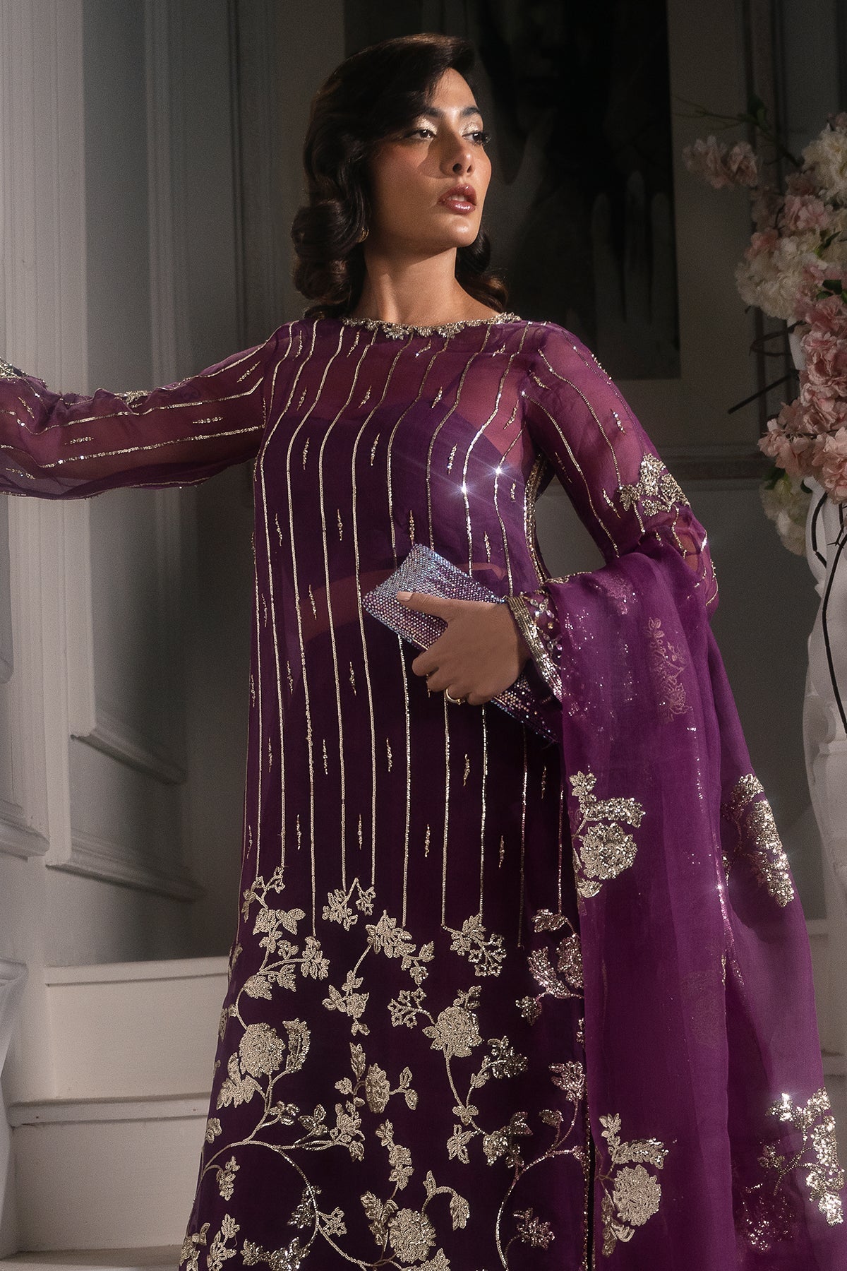 Mina Kashif | Emilie Formals | Marie by Mina Kashif - Designer Dress - Type : Formal Dress - Available at Libayah - 100% Original