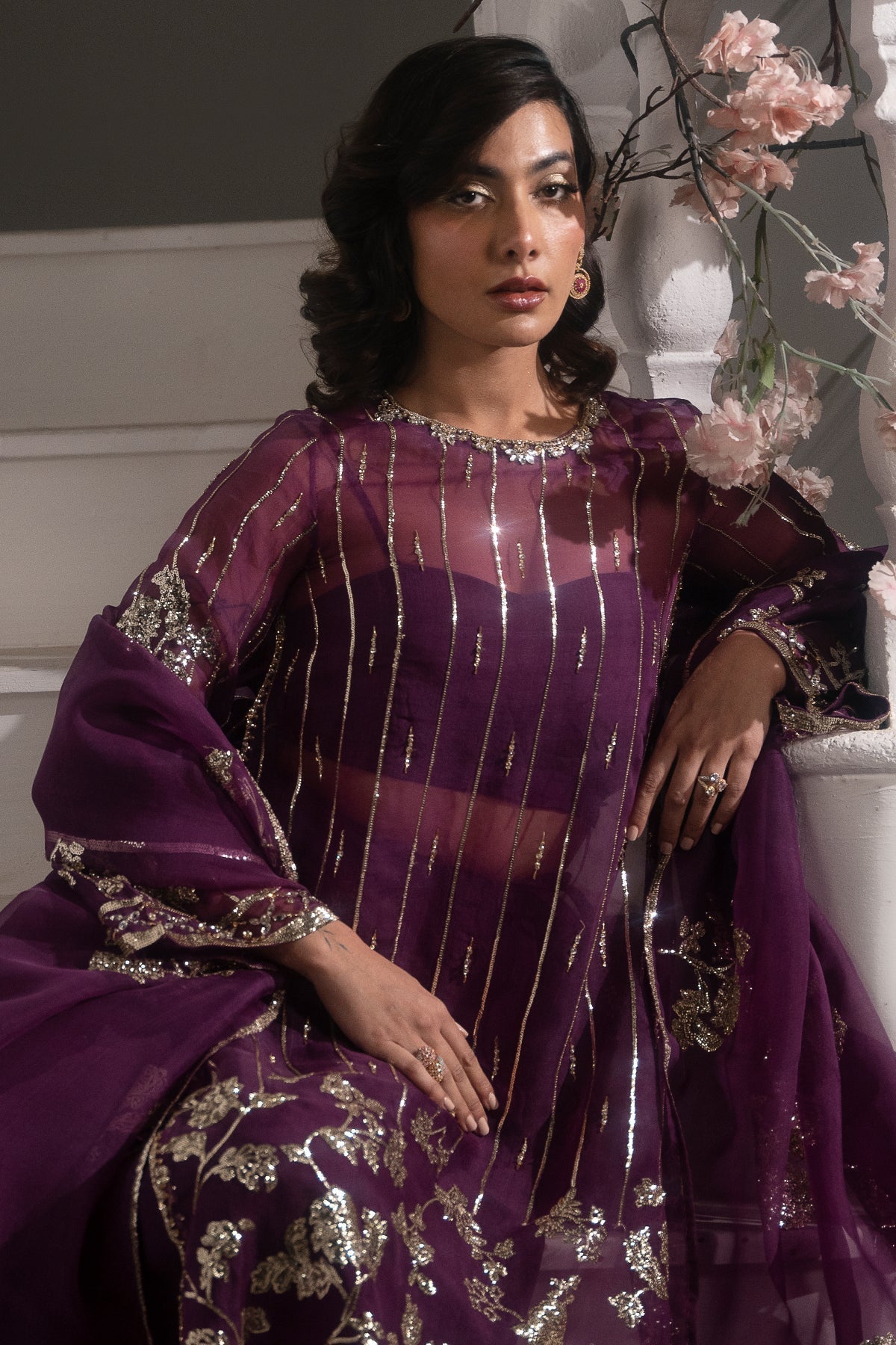 Mina Kashif | Emilie Formals | Marie by Mina Kashif - Designer Dress - Type : Formal Dress - Available at Libayah - 100% Original
