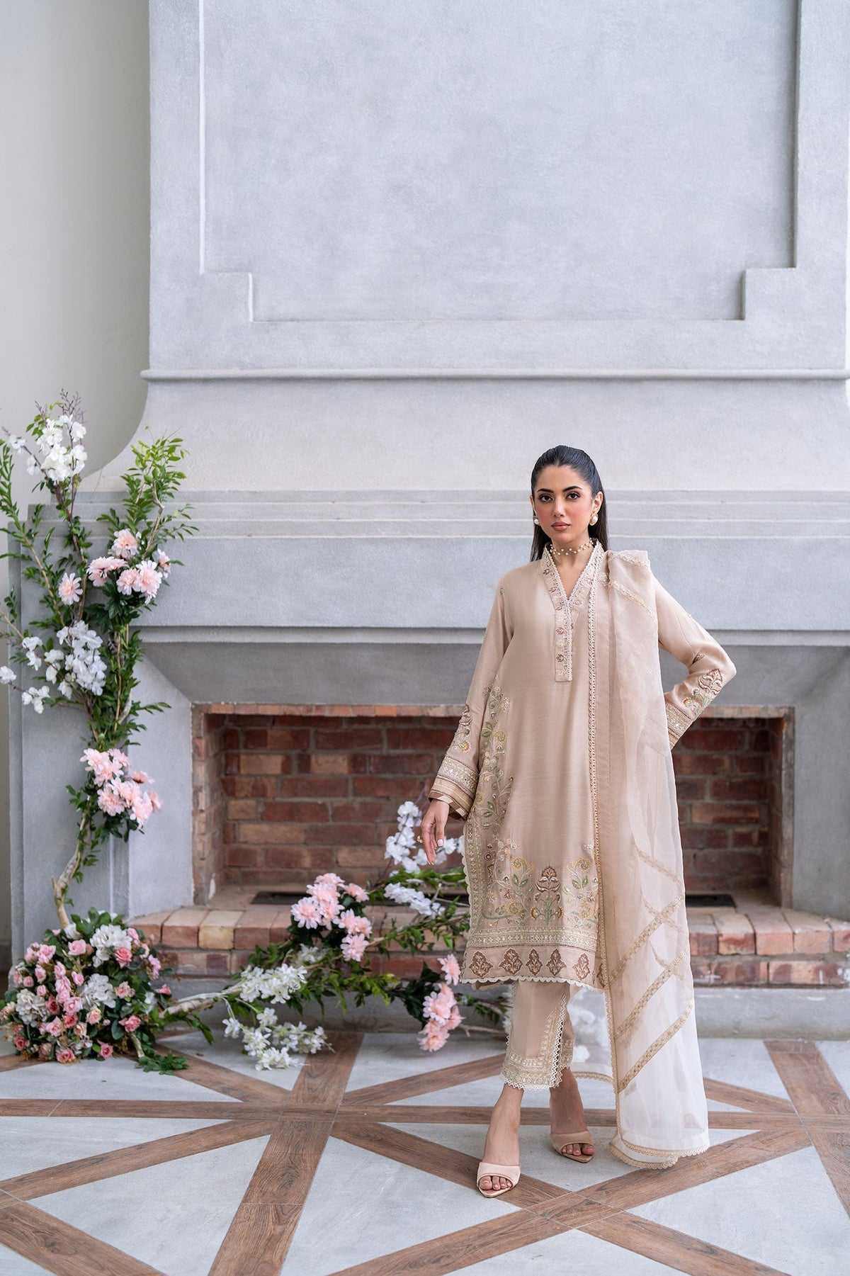 Dhanak | SS 25 Luxury Pret | SS25DL-0322 by Dhanak - Designer Dress - Type: Ladies Clothes - Available at Libayah - 100% Original
