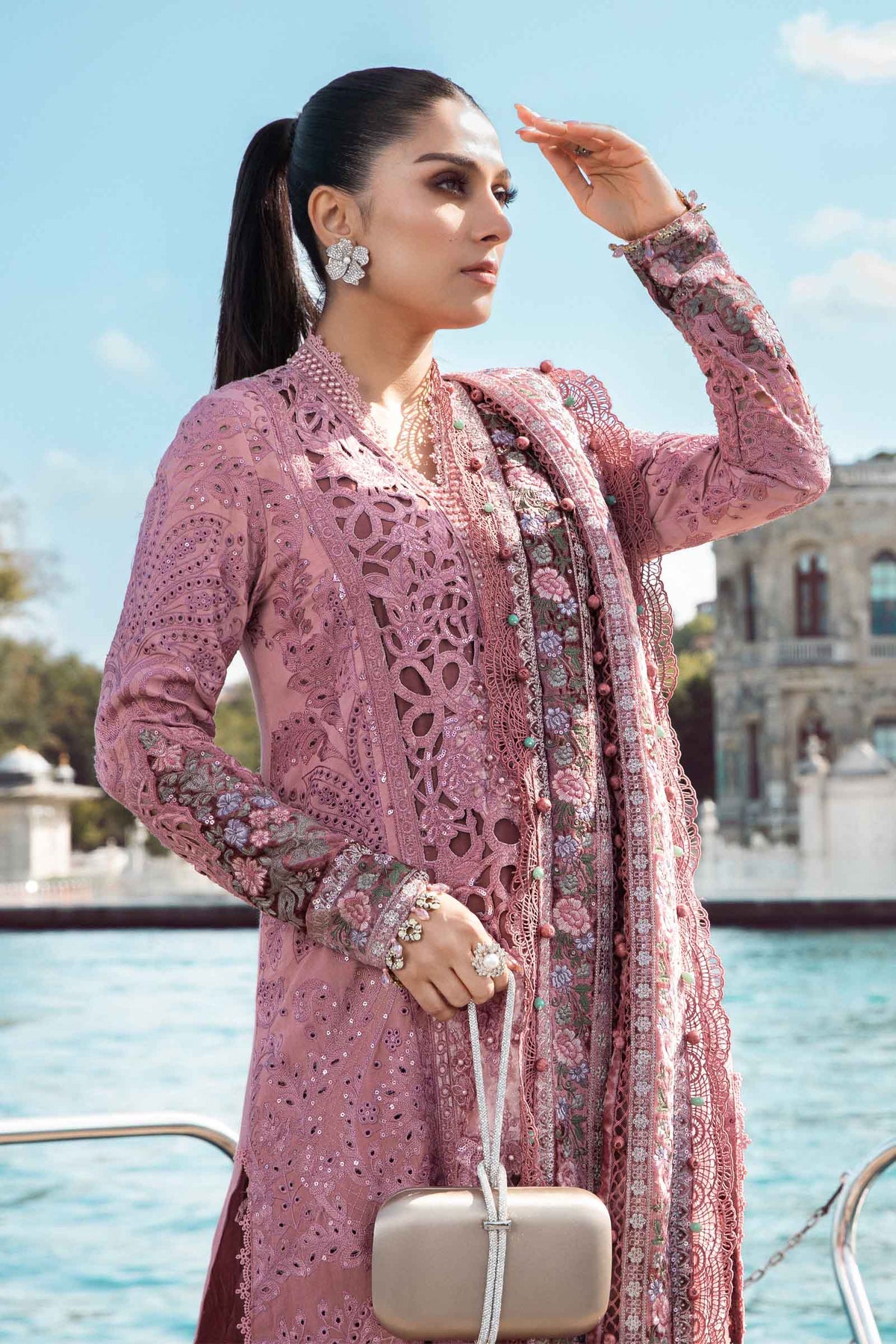 Maria B | Eid Festive | DL-1106 by Maria B - Designer Dress  - Type : Ladies Clothes - Available at Libayah - 100% Original 