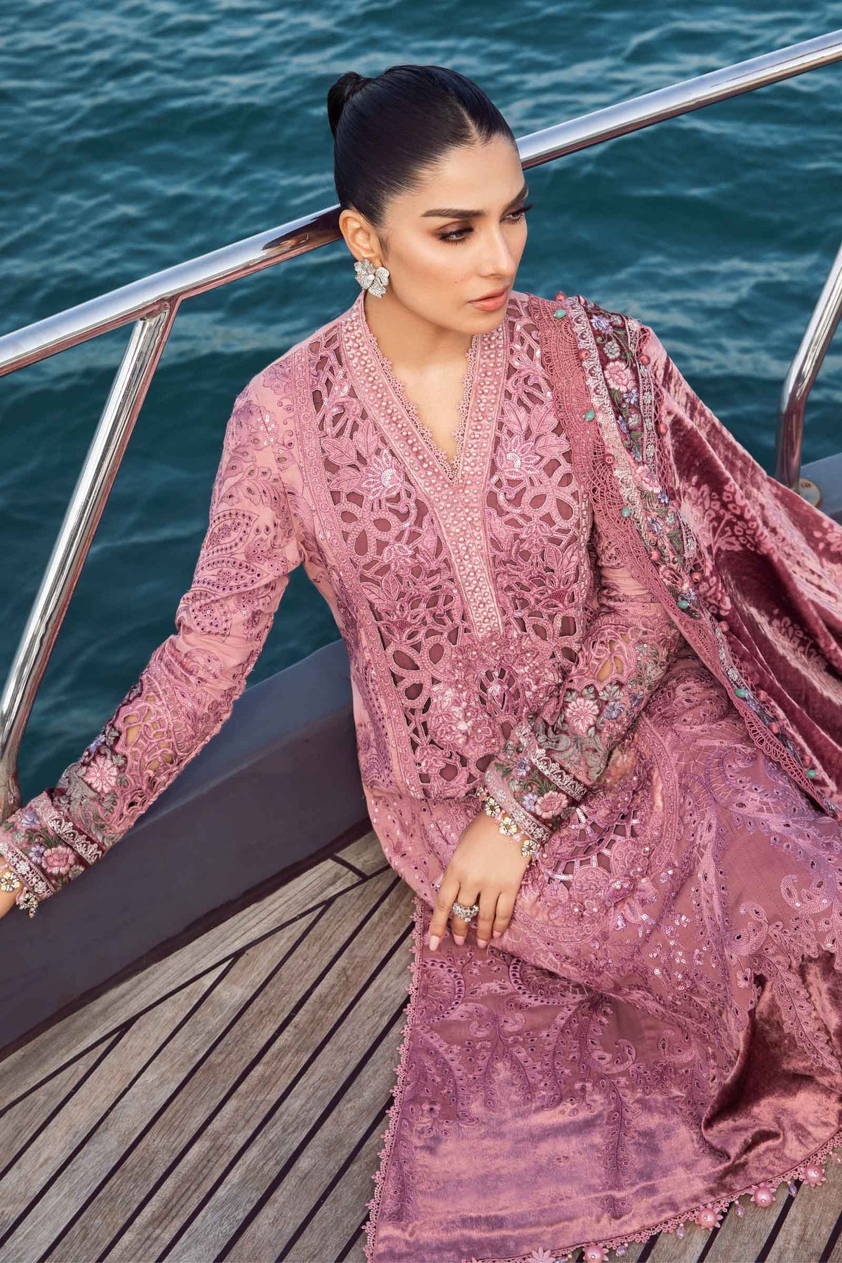 Maria B | Eid Festive | DL-1106 by Maria B - Designer Dress  - Type : Ladies Clothes - Available at Libayah - 100% Original 