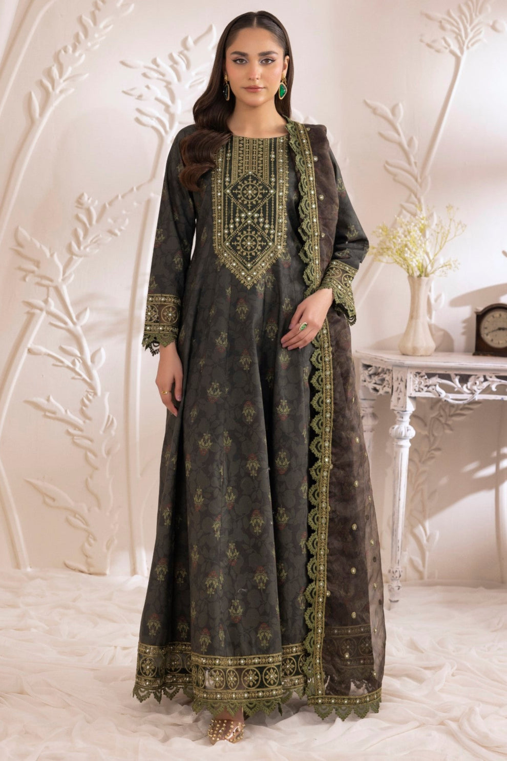 Mohagni | Phulkari Edit | DLS-05 by Mohagni - Designer Dress - Type: Ladies Clothes - Available at Libayah - 100% Original