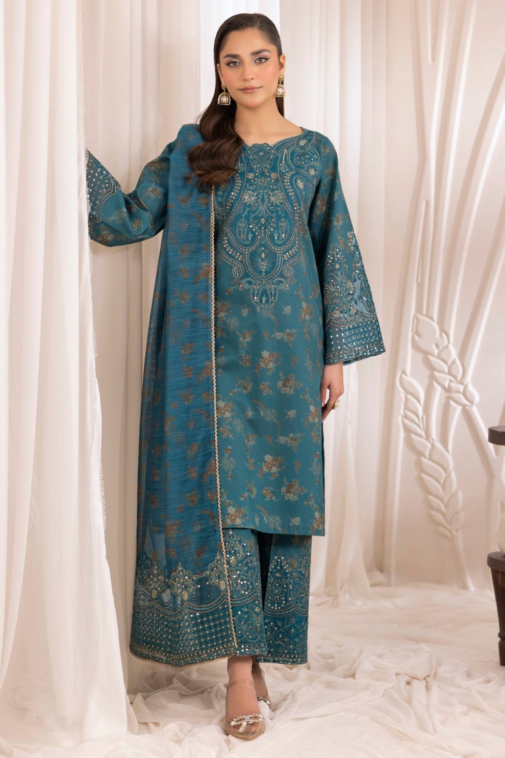 Mohagni | Phulkari Edit | DLS-07 by Mohagni - Designer Dress - Type: Ladies Clothes - Available at Libayah - 100% Original