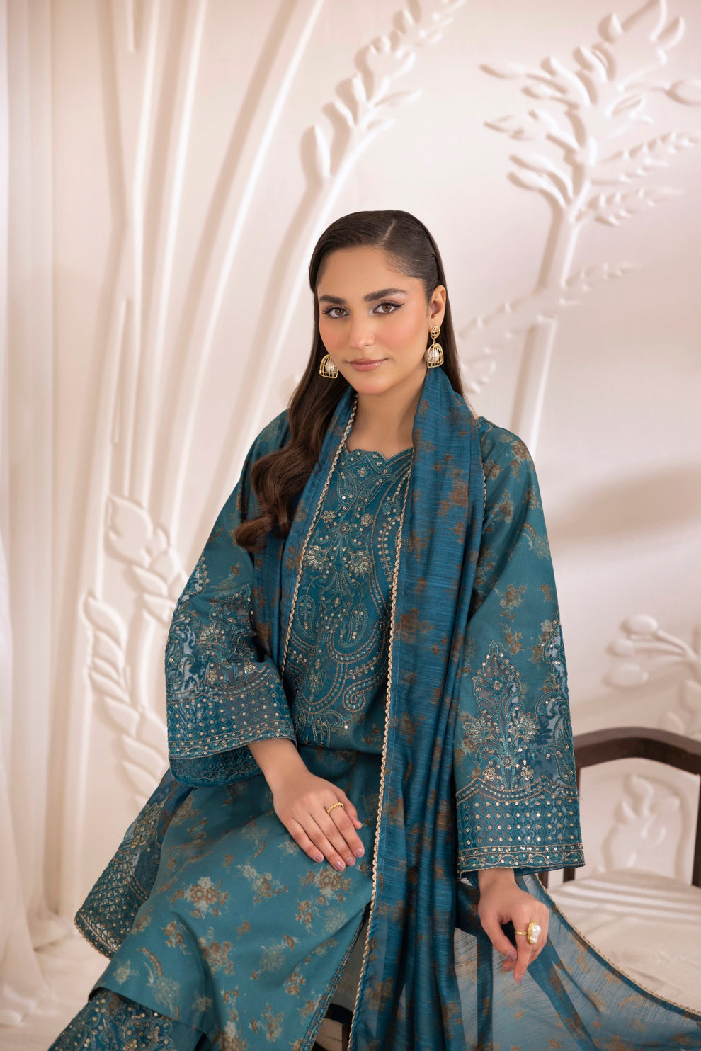 Mohagni | Phulkari Edit | DLS-07 by Mohagni - Designer Dress - Type: Ladies Clothes - Available at Libayah - 100% Original