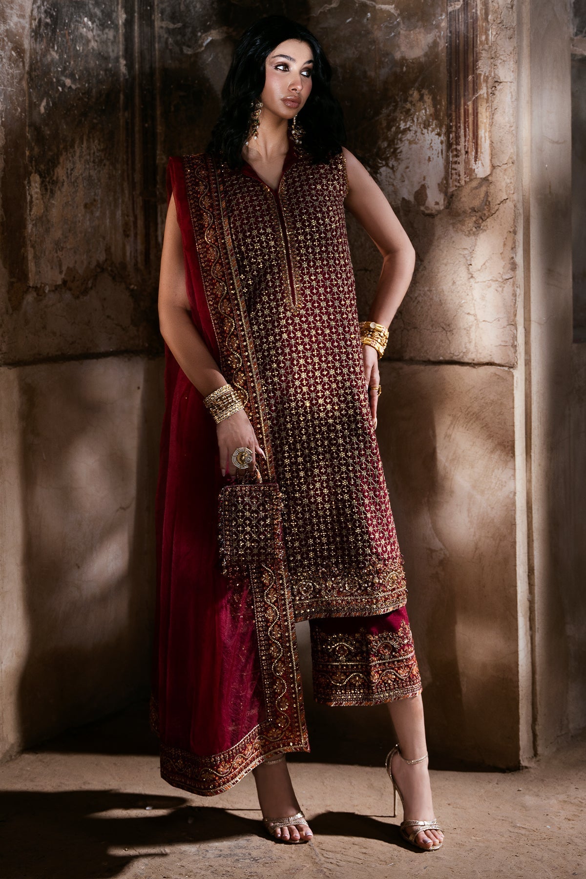 Mina Kashif | Virsa Wedding Formals | Leila by Mina Kashif - Designer Dress - Type: Bridal - Available at Libayah - 100% Original