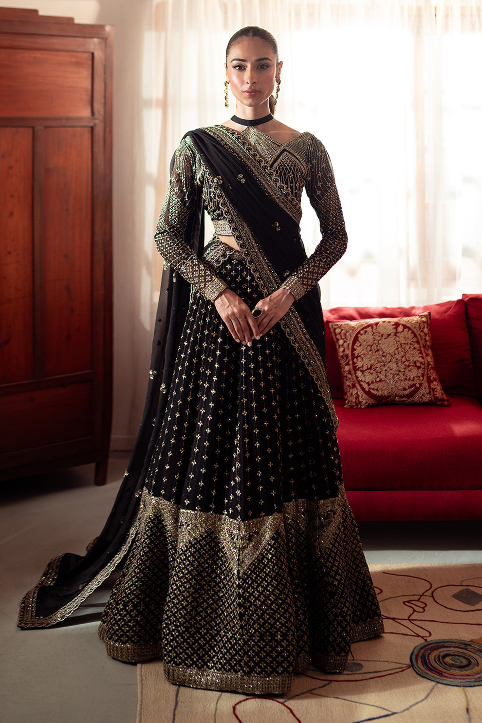 Neeshay | Dastaan Luxury Chiffon | Sunehri by Neeshay - Designer Dress - Type: Formal - Available at Libayah - 100% Original