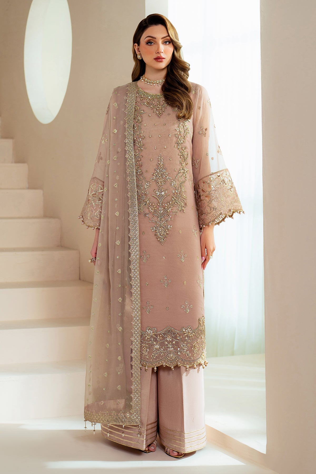 Alizeh | Aymal Chiffon | AF-BHM-4043-Jade by Alizeh - Designer Dress - Type: Ladies Clothes - Available at Libayah - 100% Original
