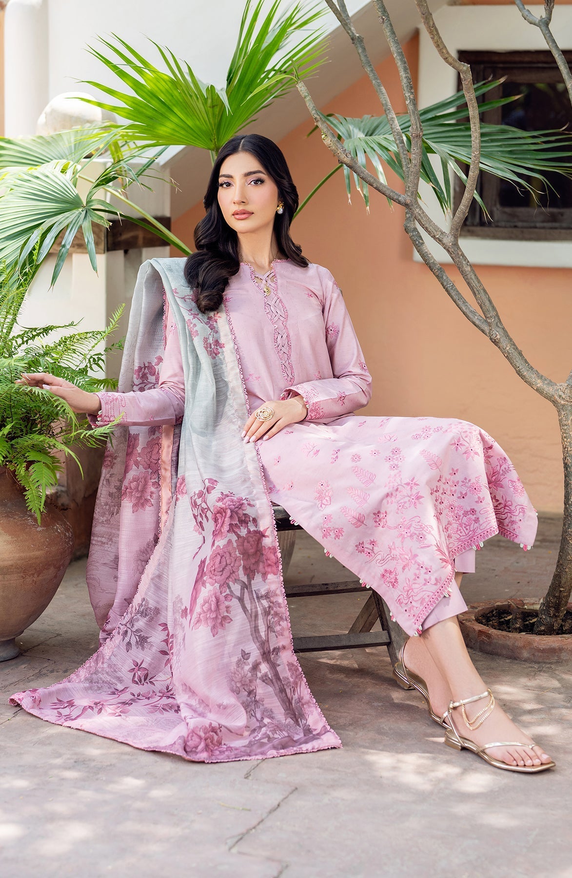 Zarif | Nura Textured Lawn 25 | JEEM by Zarif - Designer Dress - Type: Ladies Clothes - Available at Libayah - 100% Original