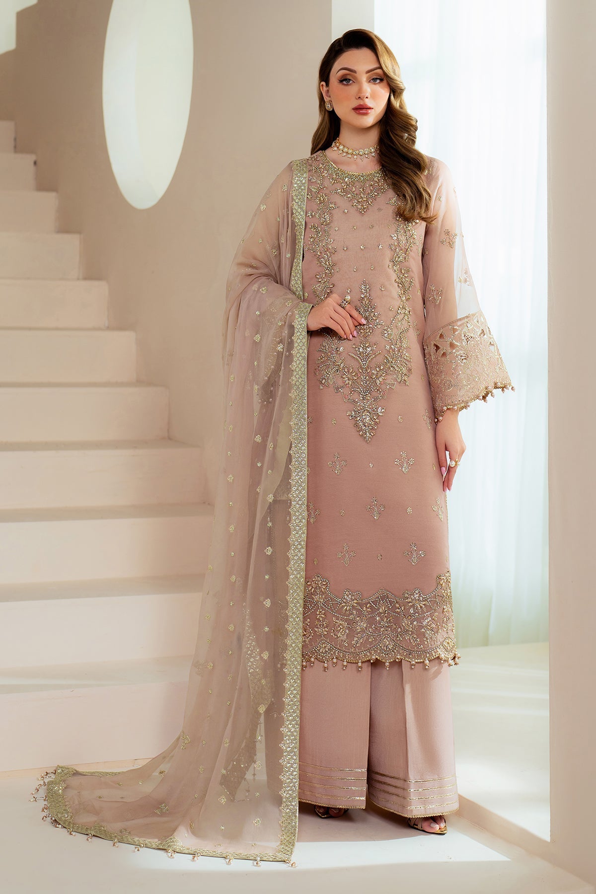 Alizeh | Aymal Chiffon | AF-BHM-4043-Jade by Alizeh - Designer Dress - Type: Ladies Clothes - Available at Libayah - 100% Original