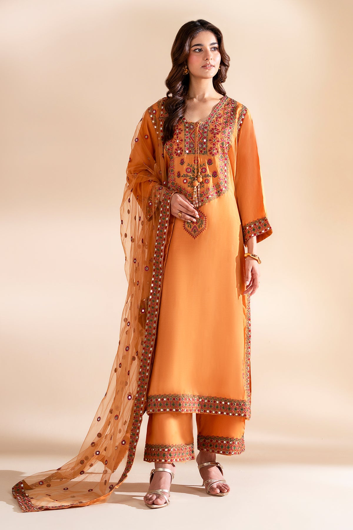 Charizma | Festive Pret | 3-PC Embroidered Silk CMA-6-360 by Charizma - Designer Dress  - Type : Ladies Clothes - Available at Libayah - 100% Original 