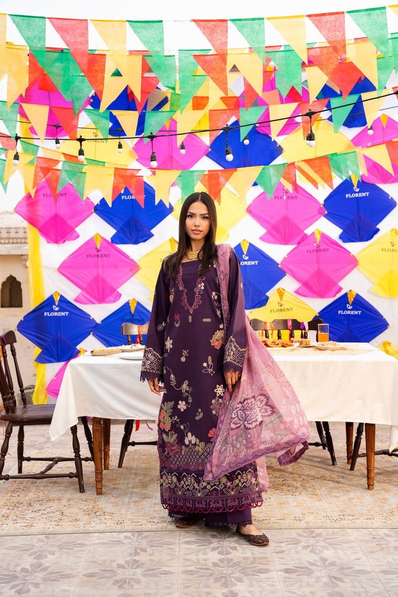 Florent | Basant Chikankari | FBC - 1A - by Libayah - Registered Vendor of : Florent - 100% Original Designer Dress