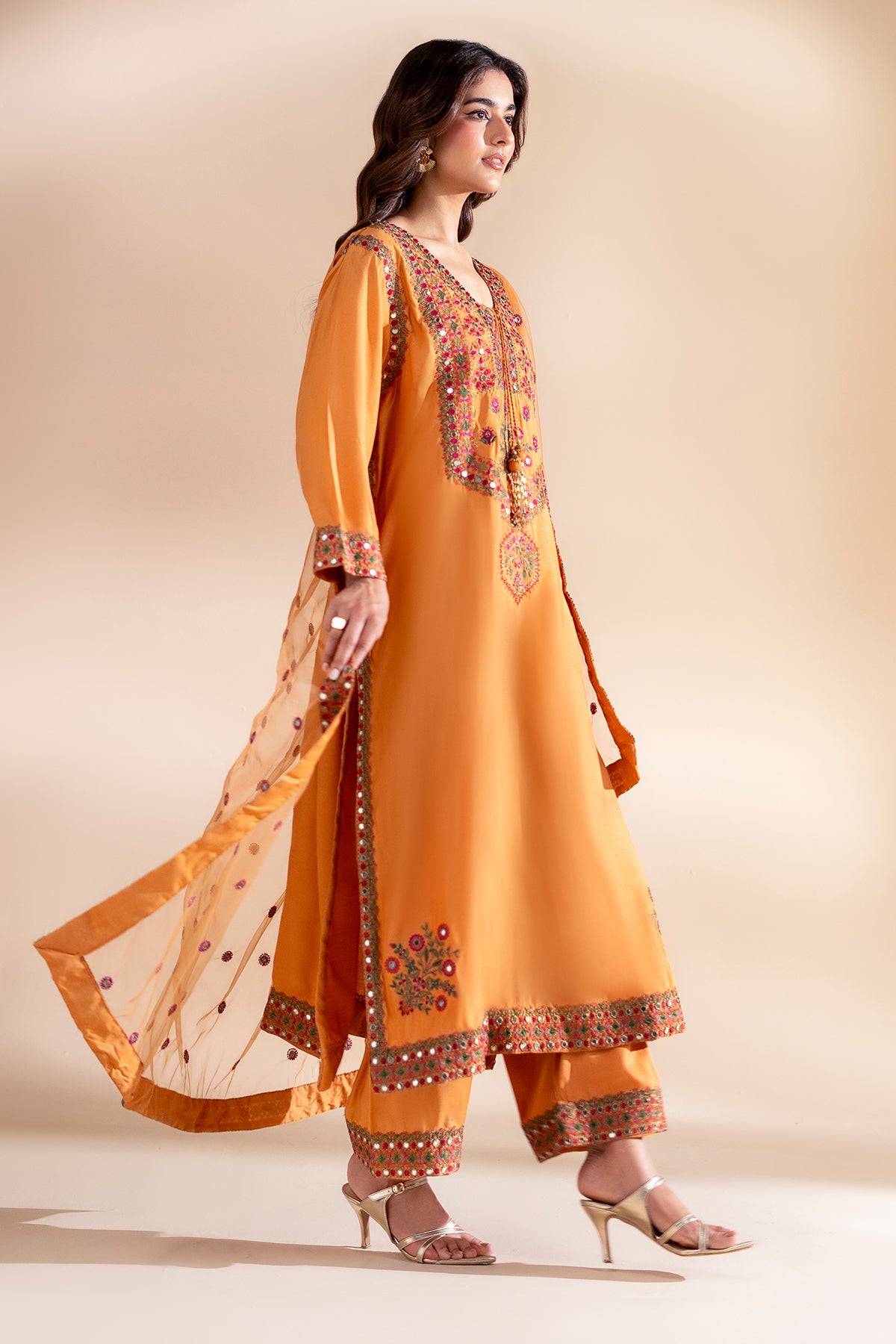 Charizma | Festive Pret | 3-PC Embroidered Silk CMA-6-360 by Charizma - Designer Dress  - Type : Ladies Clothes - Available at Libayah - 100% Original 